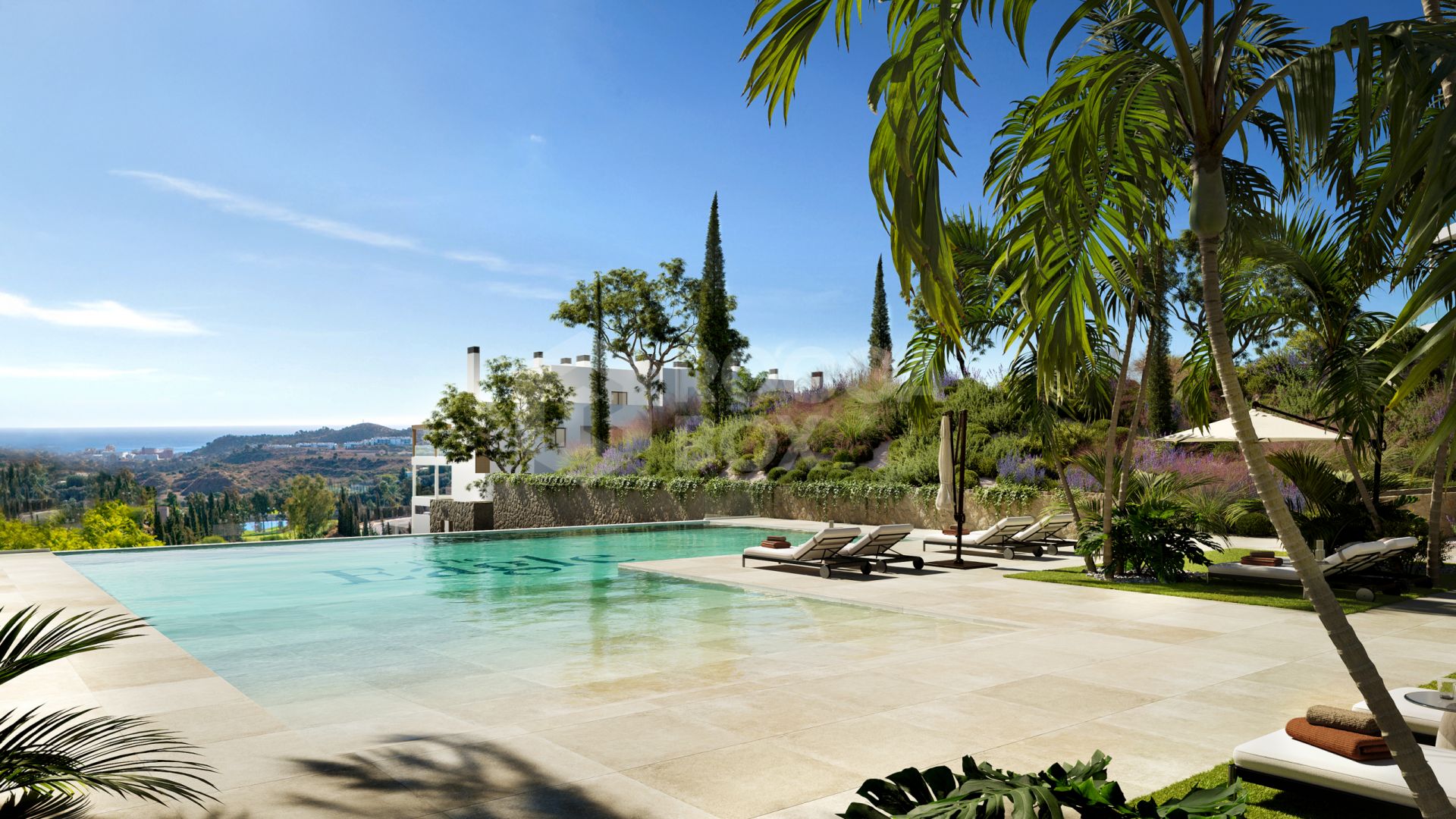 Elegant 2-Bedroom Residence with Panoramic Sea and Mountain Views