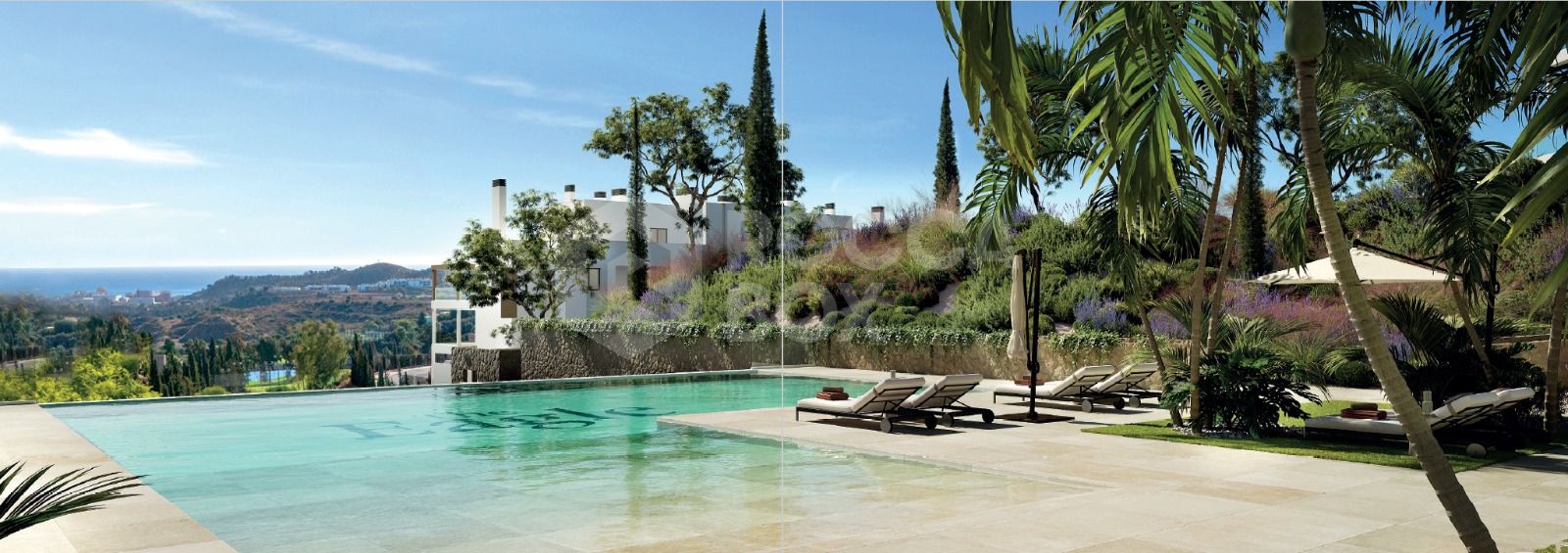 Elegant 2-Bedroom Residence with Panoramic Sea and Mountain Views