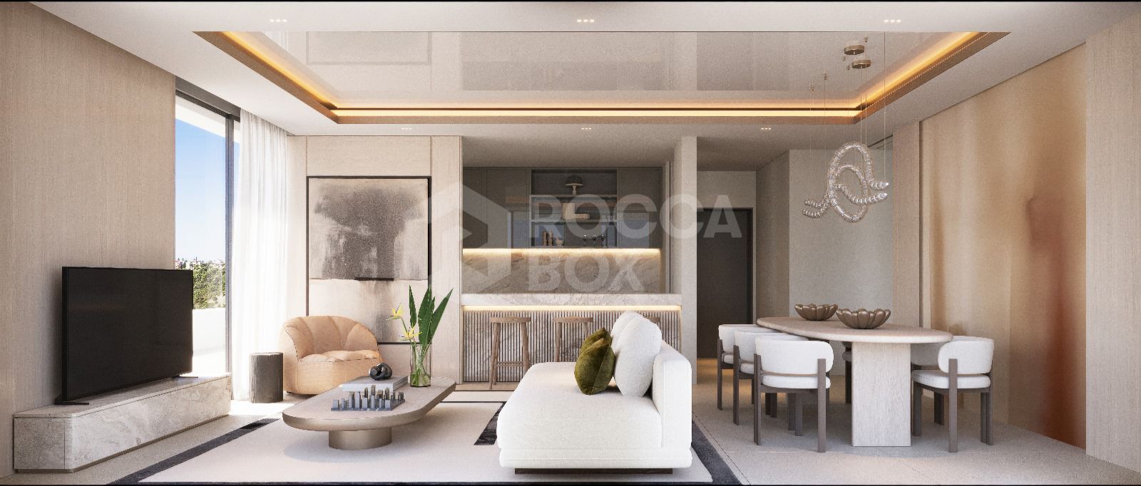 Contemporary 2-Bedroom Apartment with Sea Views & Resort-Style Amenities