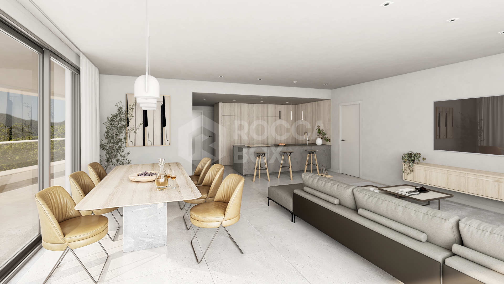 Elegant 2-Bedroom Residence with Panoramic Terraces in Manilva, Costa del Sol