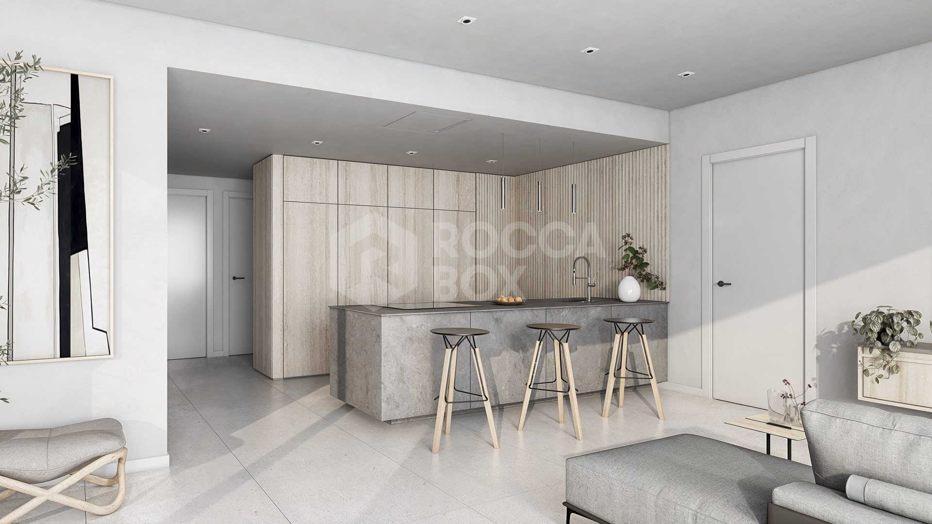 Elegant 2-Bedroom Residence with Panoramic Terraces