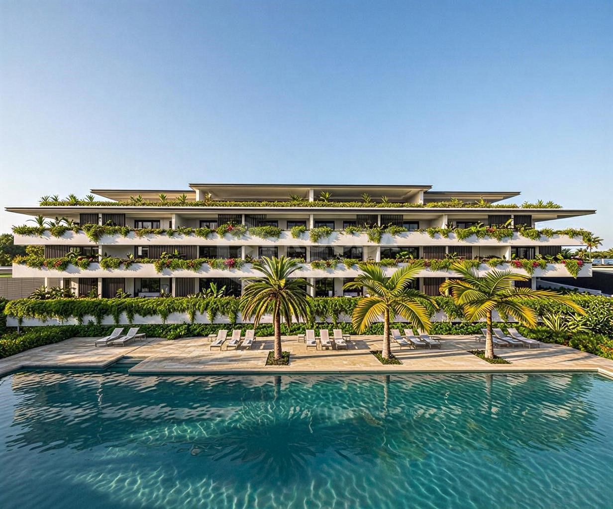 Contemporary 2-Bedroom Apartment with Sea Views & Resort-Style Amenities