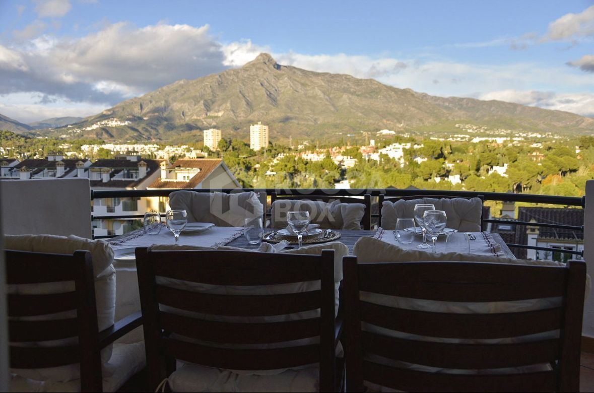 Elegant Two-Bedroom Apartment with Panoramic Views in Señorio de Aloha