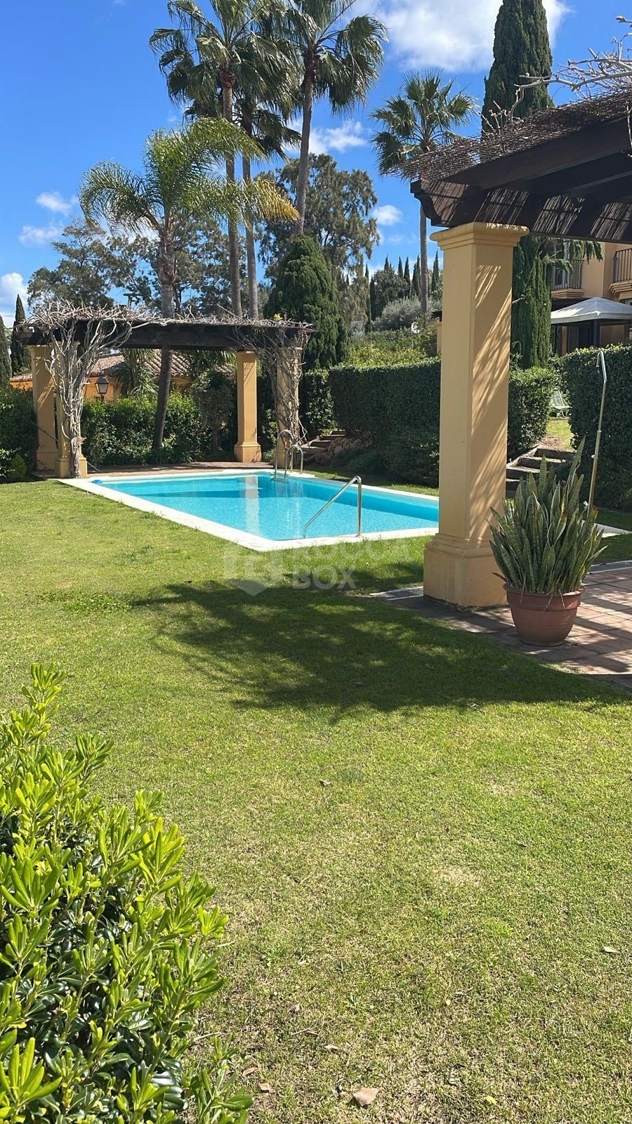 4-Bedroom Townhouse with Private Pool, Garden & Golf + Lake Views in Sotogrande