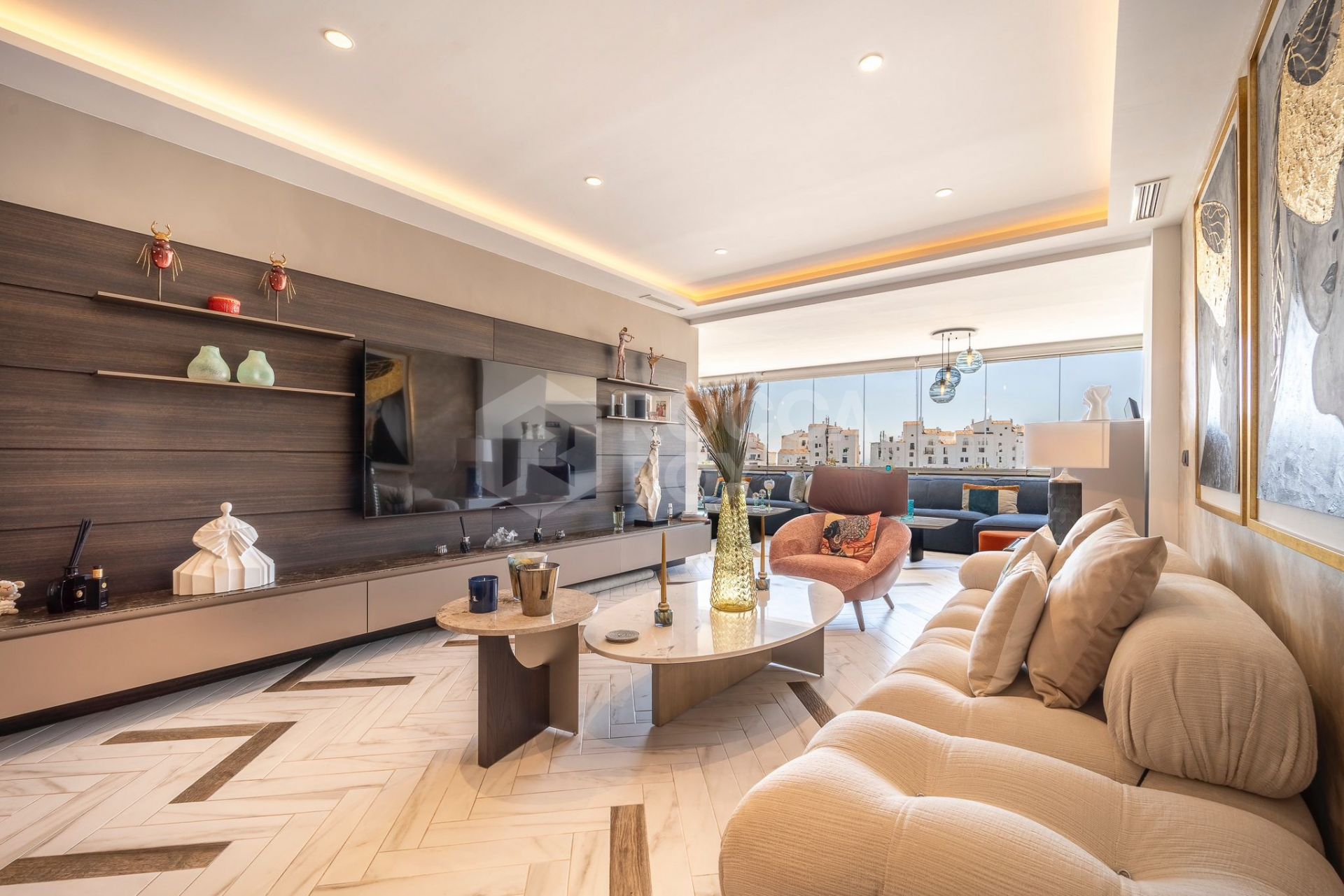 Luxury Two-Bedroom Apartment with Partial Sea Views in Prime Puerto Banus