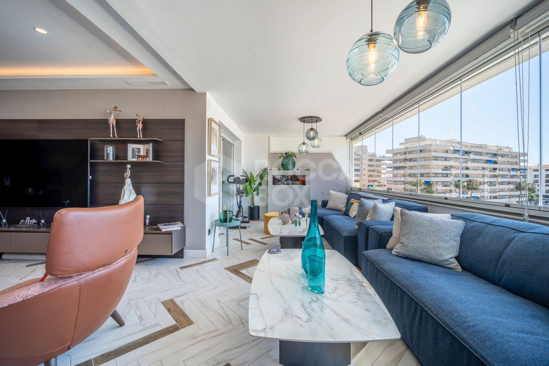 Luxury Two-Bedroom Apartment with Partial Sea Views in Prime Puerto Banus