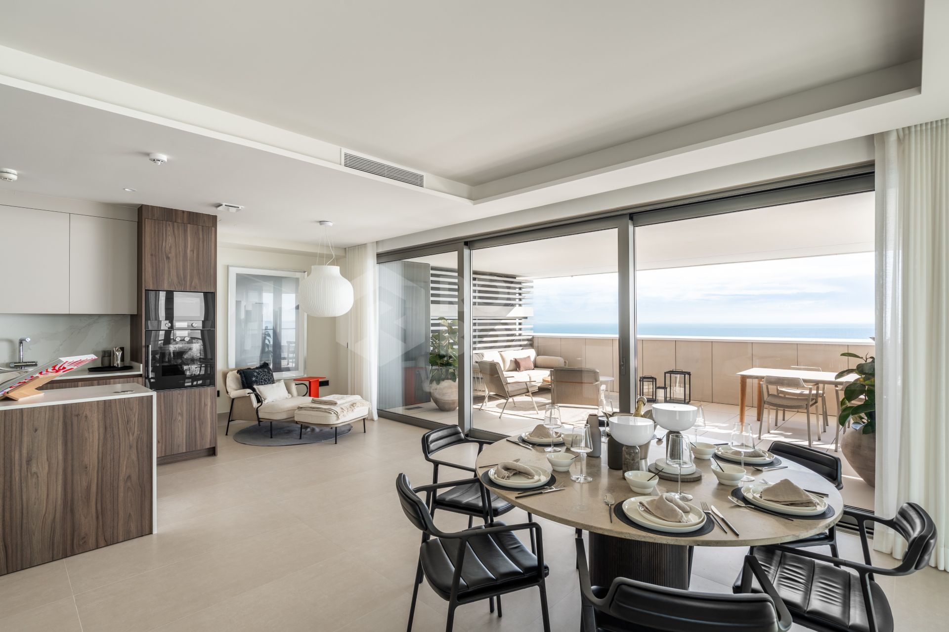 Exclusive Beachfront 4-Bedroom Residence with Breathtaking Sea Views & Amenities at Malaga Towers