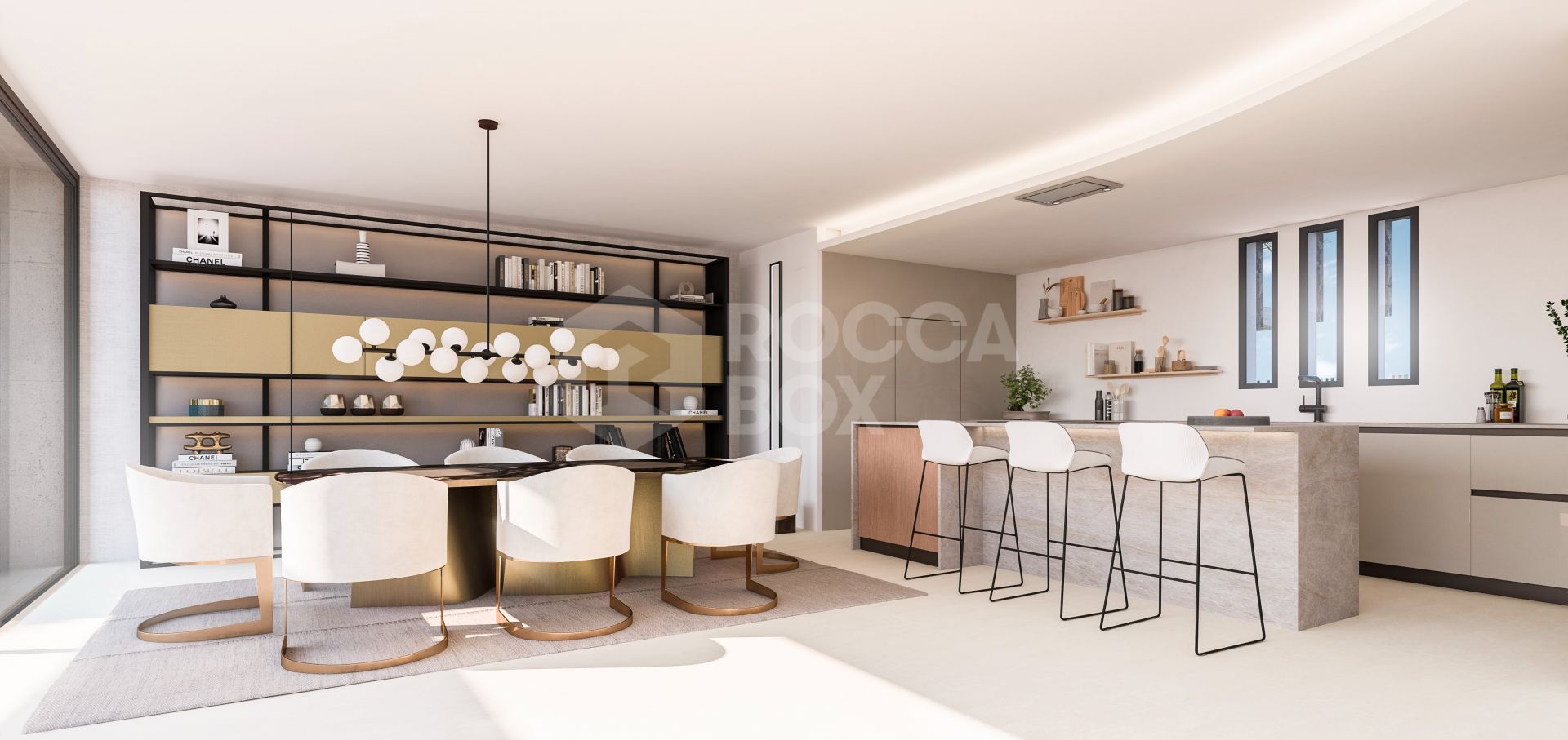 Architectural Elegance on the Golden Mile : Contemporary 5-Bedroom Villa with Sea Views & Timeless Luxury
