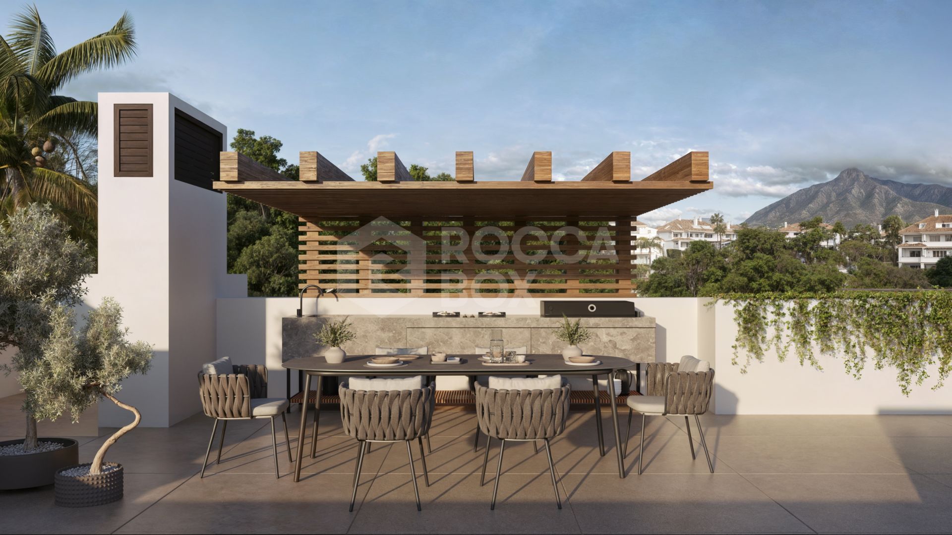 Architectural Elegance on the Golden Mile : Contemporary 5-Bedroom Villa with Sea Views & Timeless Luxury