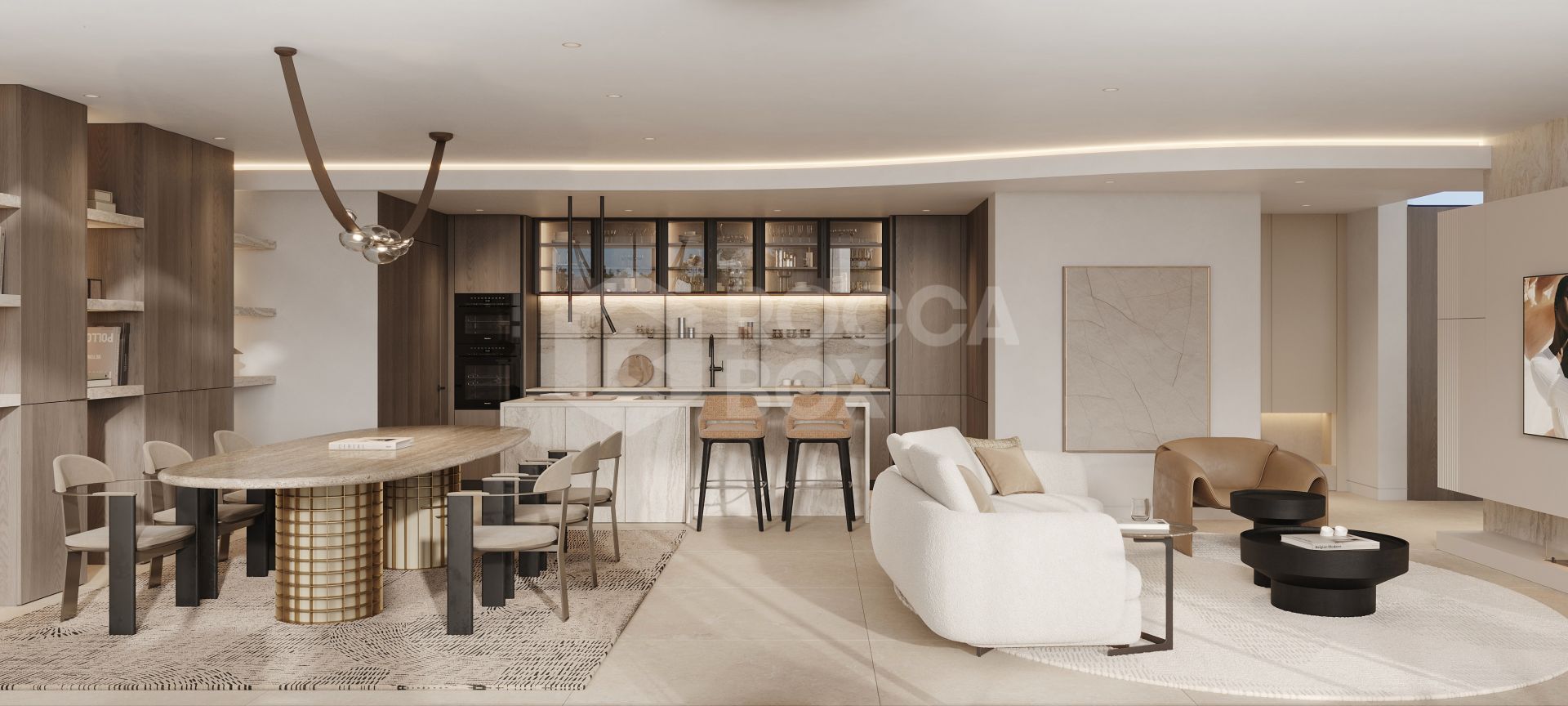 Architectural Elegance on the Golden Mile : Contemporary 5-Bedroom Villa with Sea Views & Timeless Luxury