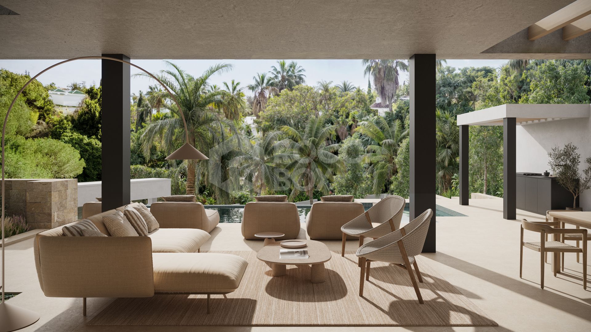Architectural Elegance on the Golden Mile : Contemporary 5-Bedroom Villa with Sea Views & Timeless Luxury
