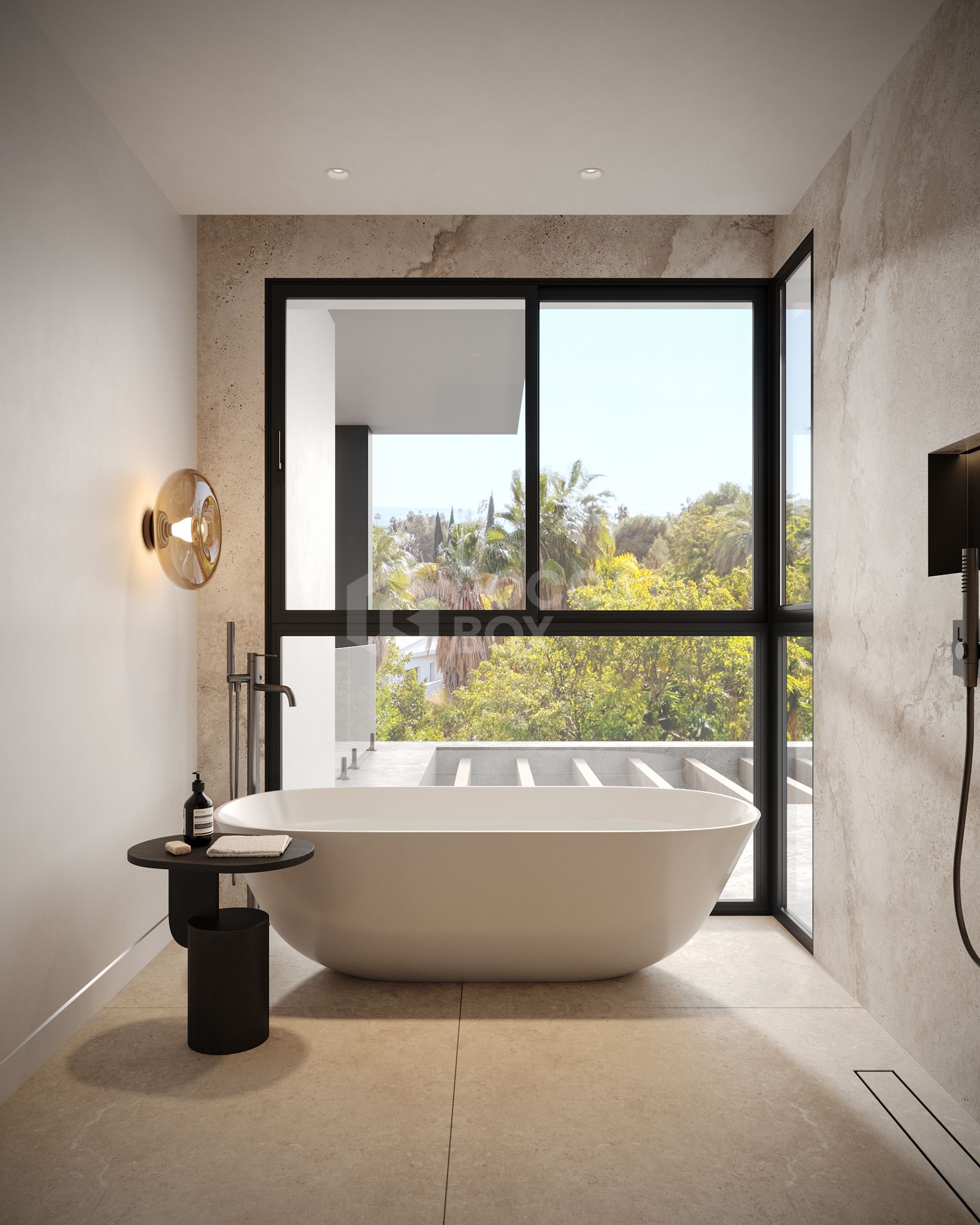 Architectural Elegance on the Golden Mile : Contemporary 5-Bedroom Villa with Sea Views & Timeless Luxury