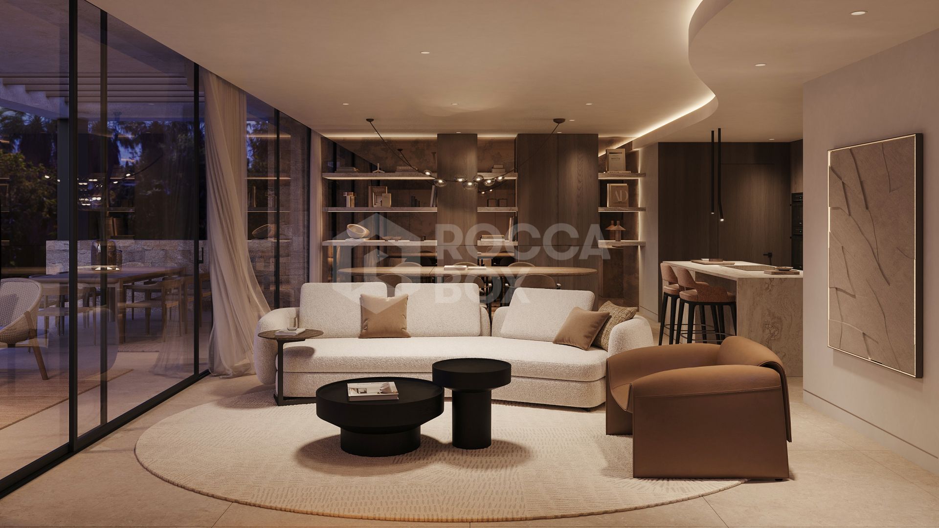 Architectural Elegance on the Golden Mile : Contemporary 5-Bedroom Villa with Sea Views & Timeless Luxury
