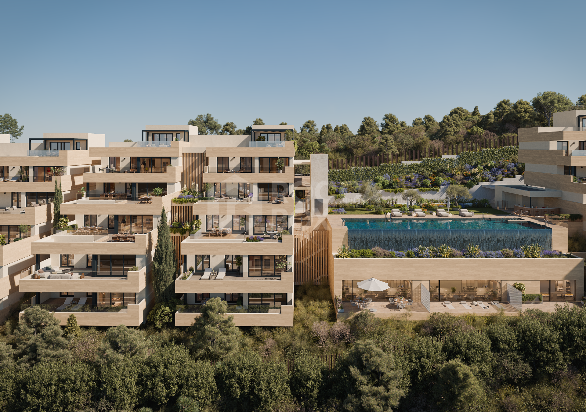 Stylish 2-Bed Mediterranean Home with Sea Views & Resort-Style Amenities