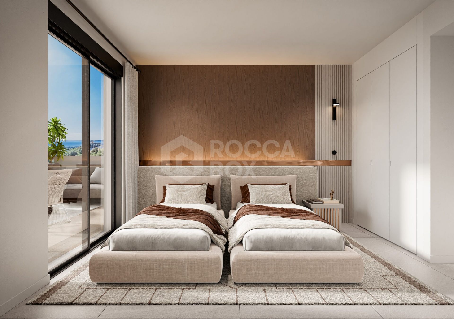 Stylish 2-Bed Mediterranean Home with Sea Views & Resort-Style Amenities
