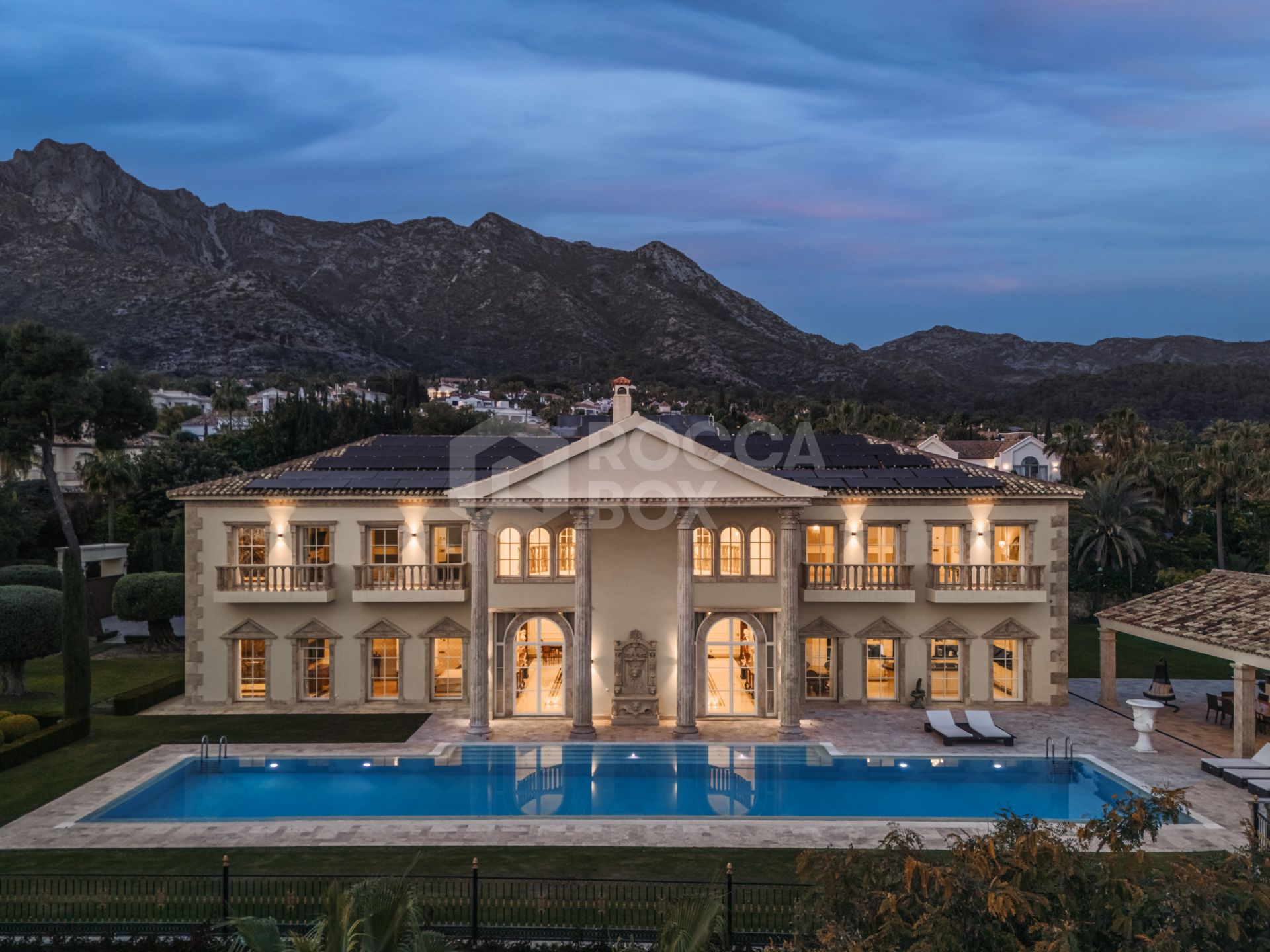 A Grand Neoclassical Estate in Prestigious Sierra Blanca