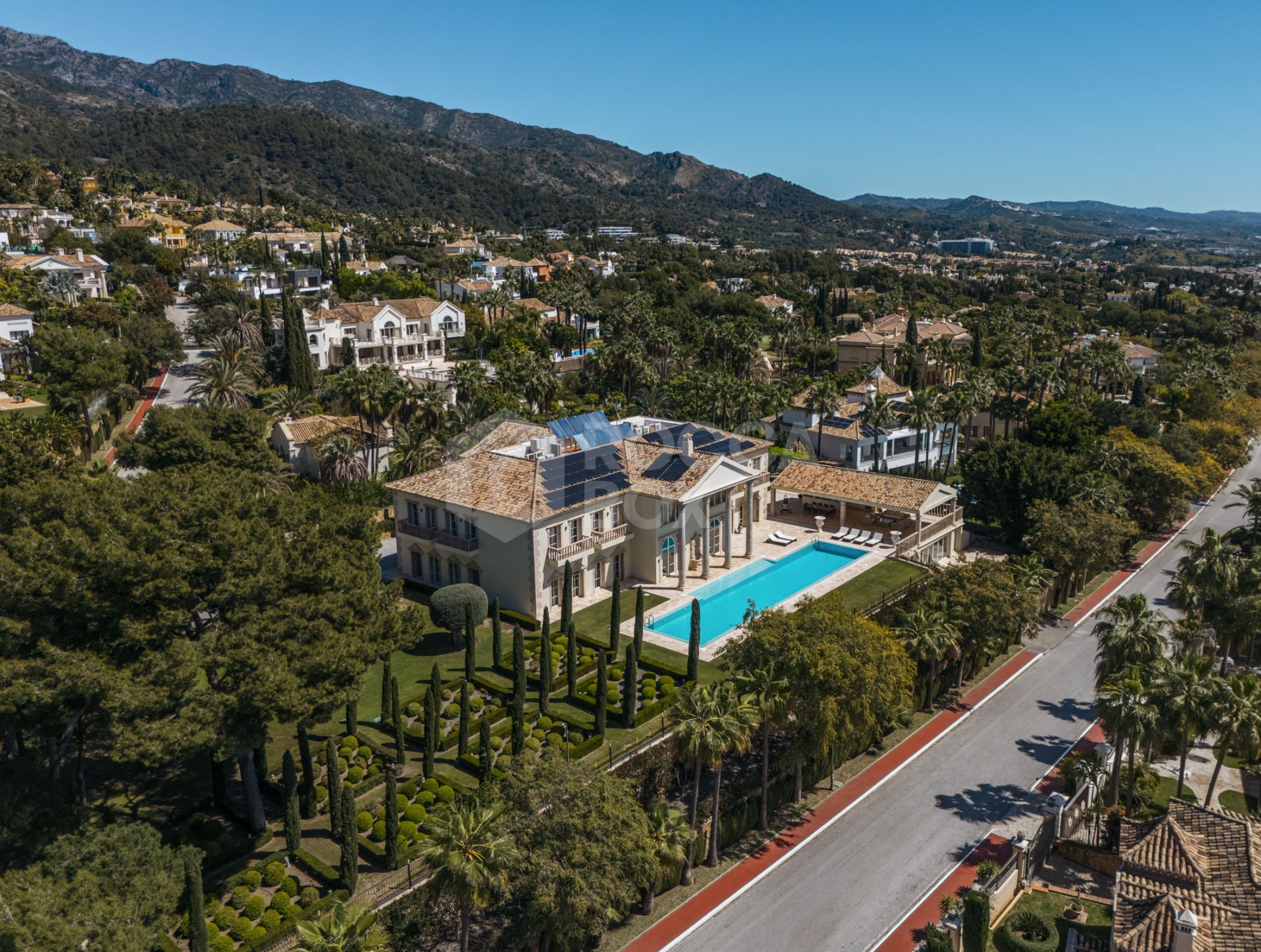 A Grand Neoclassical Estate in Prestigious Sierra Blanca