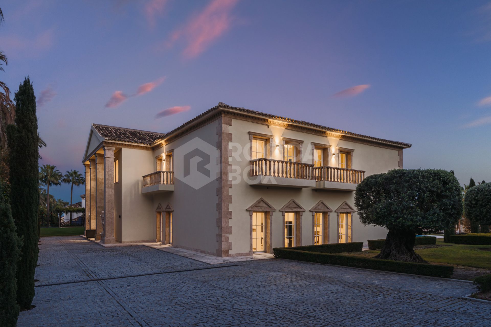 A Grand Neoclassical Estate in Prestigious Sierra Blanca