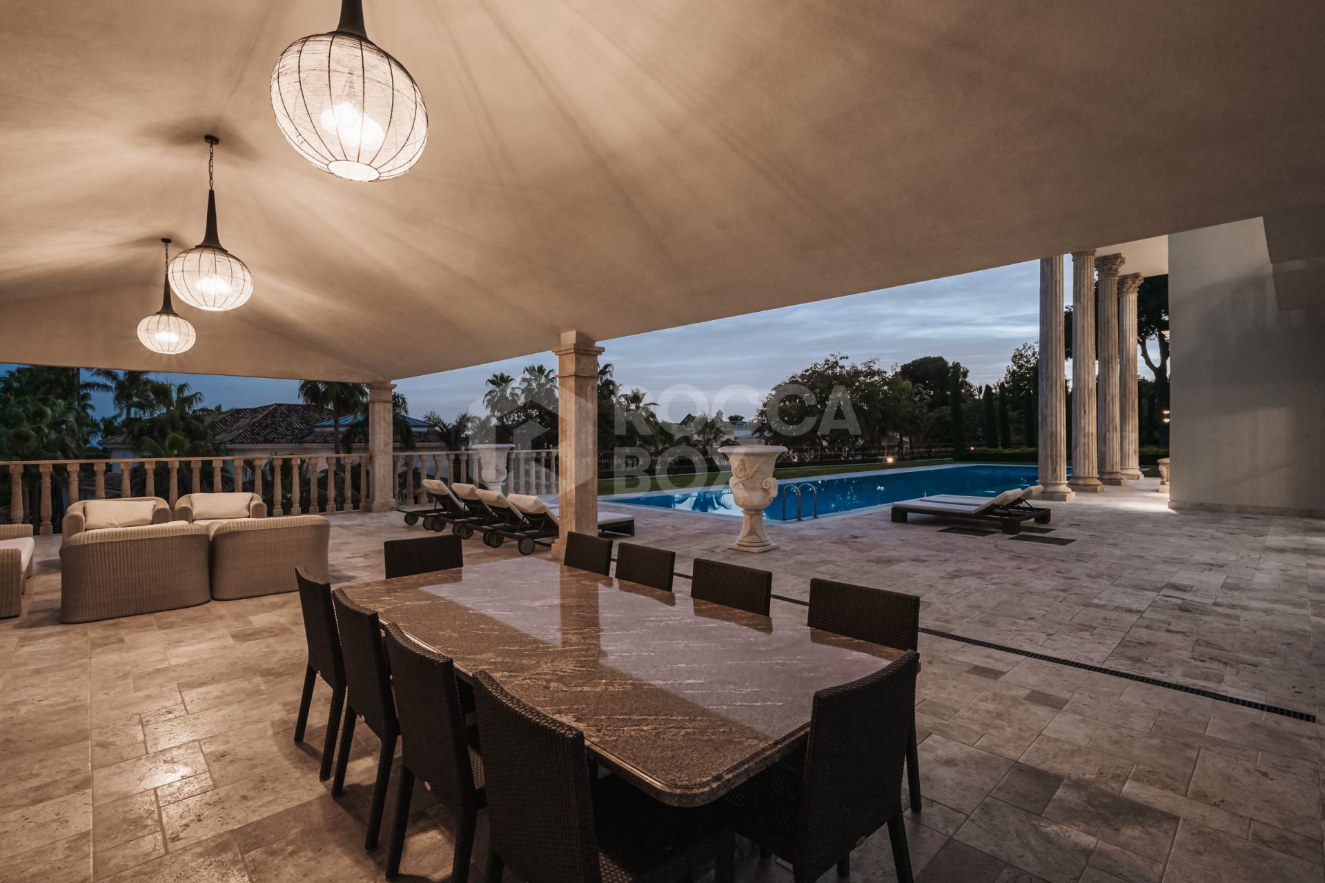 A Grand Neoclassical Estate in Prestigious Sierra Blanca
