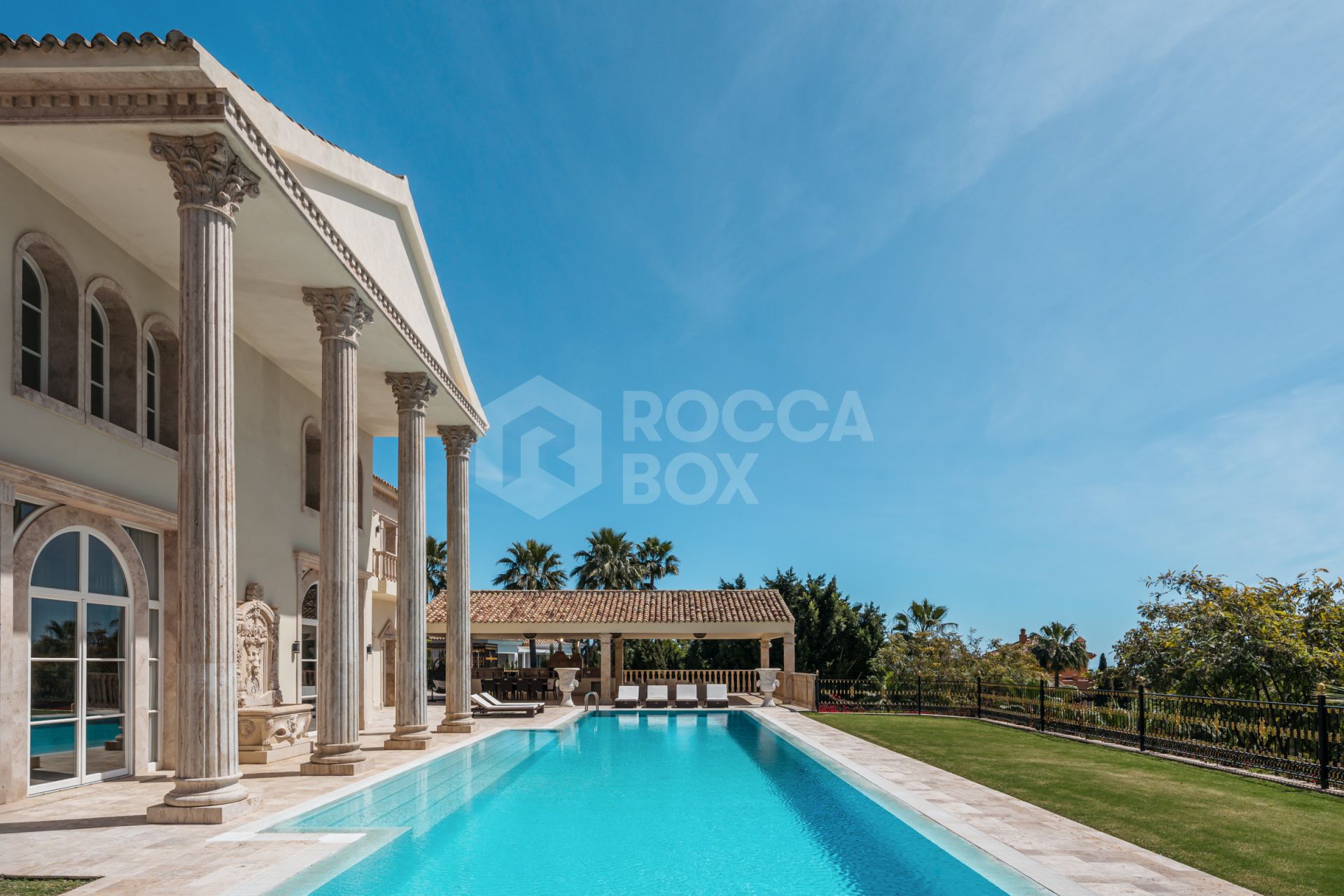 A Grand Neoclassical Estate in Prestigious Sierra Blanca