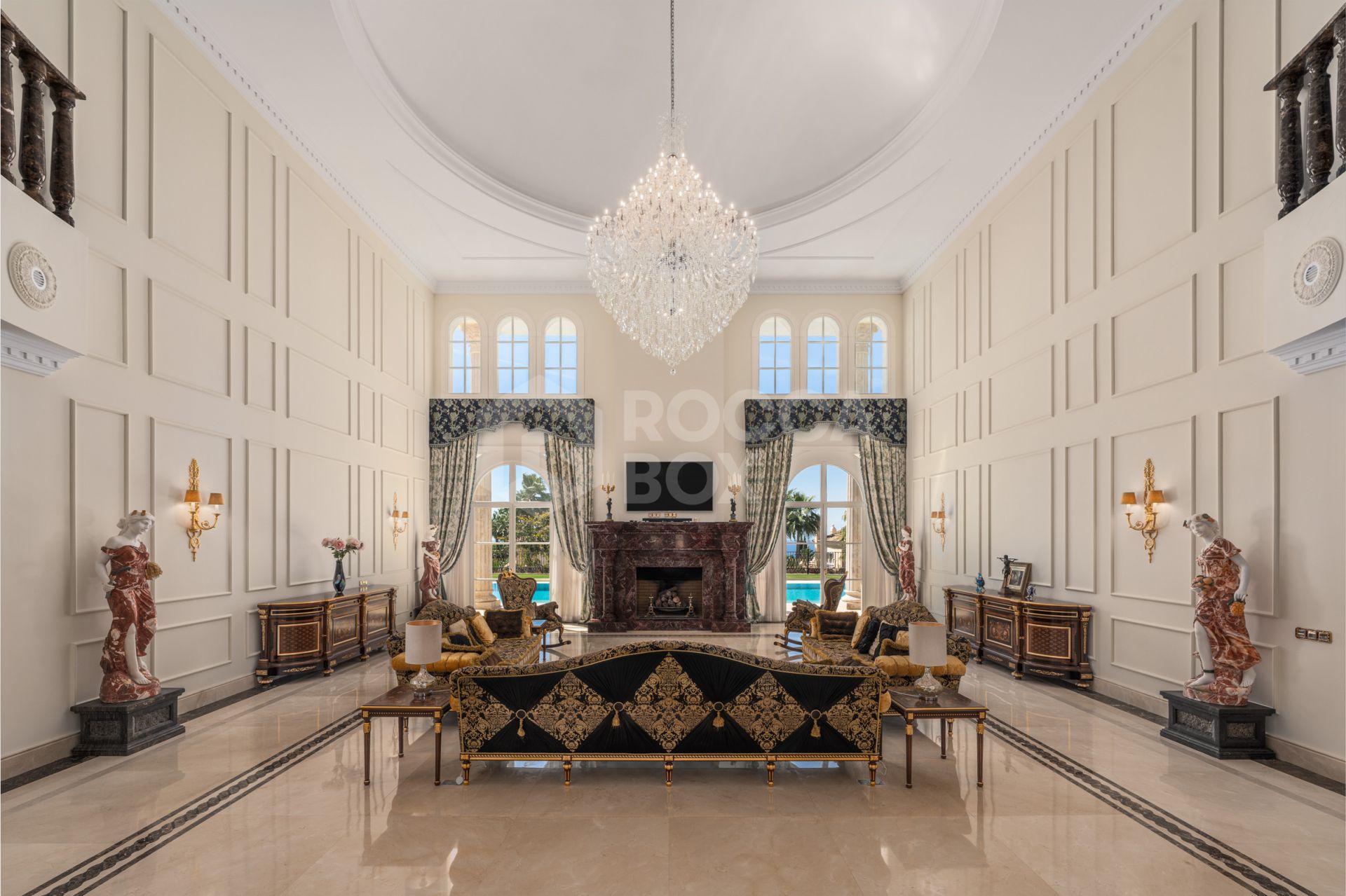 A Grand Neoclassical Estate in Prestigious Sierra Blanca
