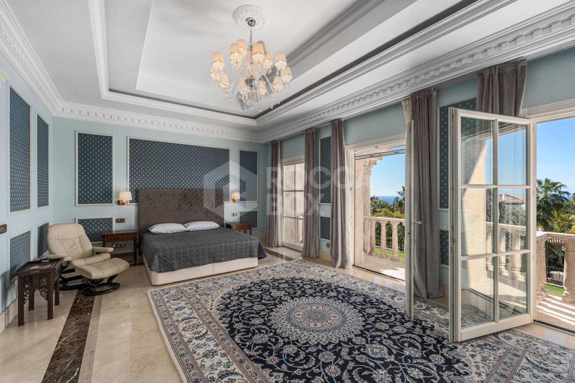 A Grand Neoclassical Estate in Prestigious Sierra Blanca