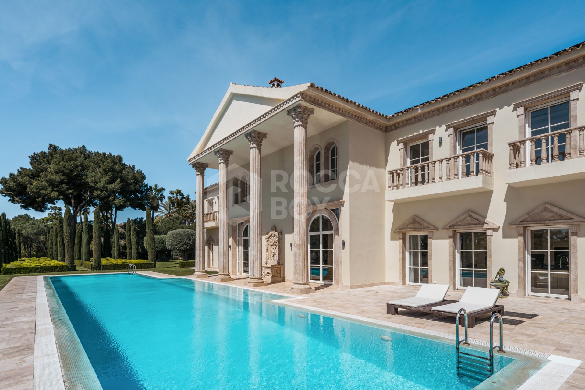 A Grand Neoclassical Estate in Prestigious Sierra Blanca