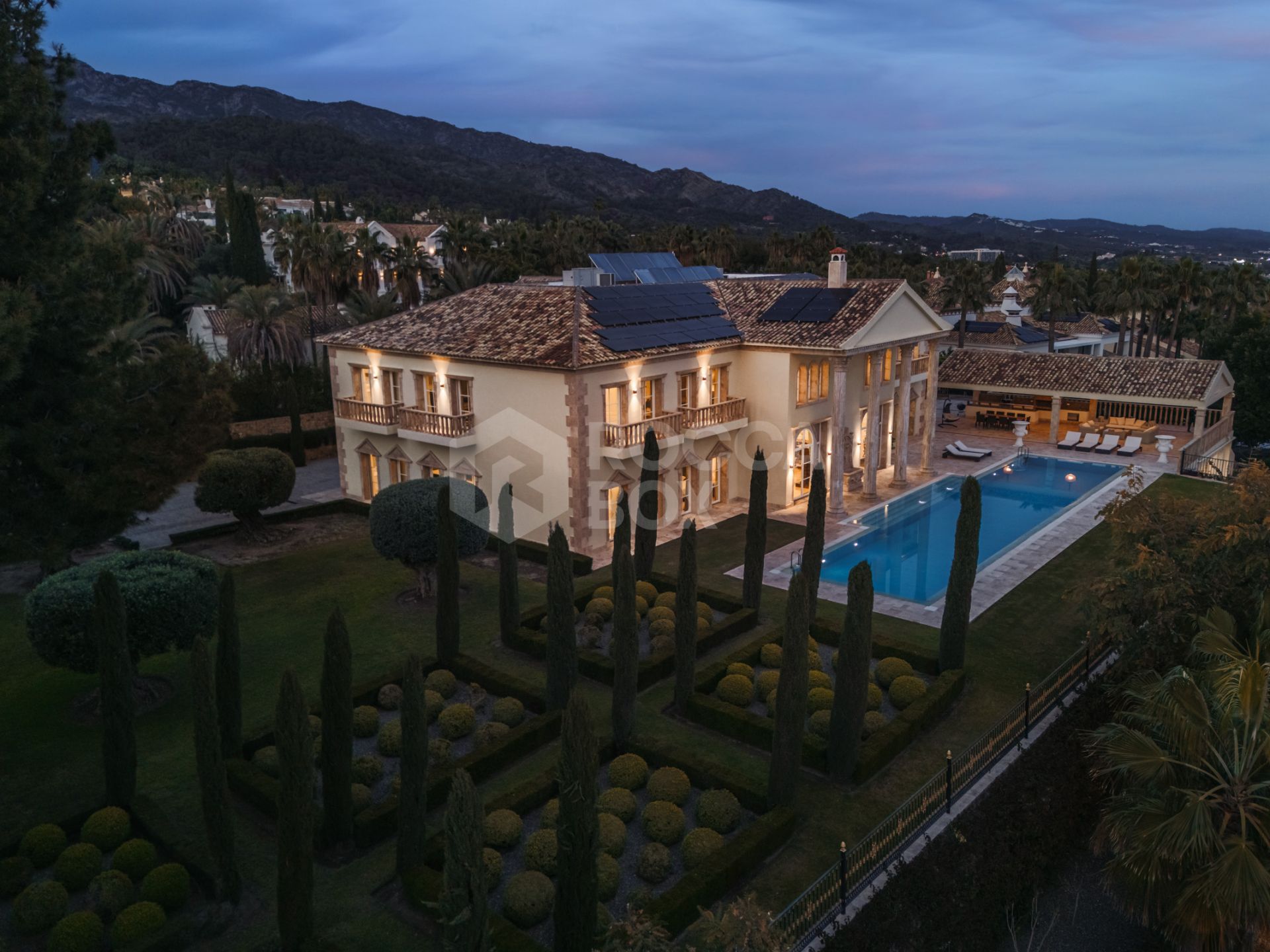 A Grand Neoclassical Estate in Prestigious Sierra Blanca
