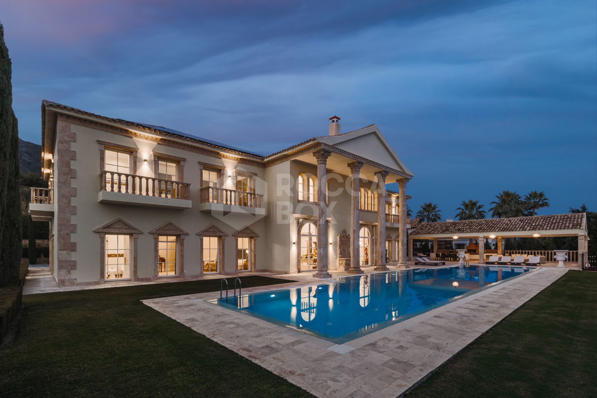 A Grand Neoclassical Estate in Prestigious Sierra Blanca