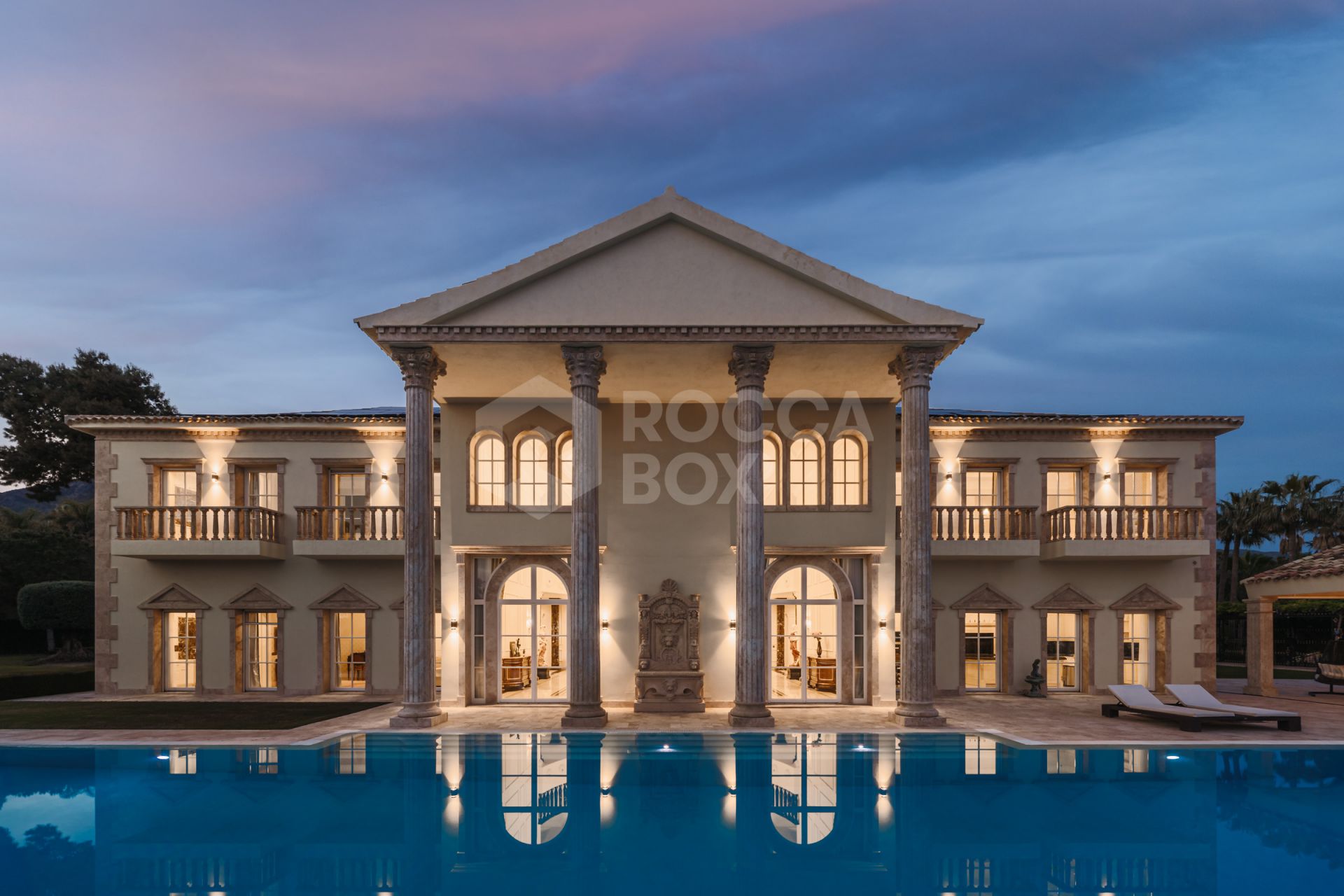 A Grand Neoclassical Estate in Prestigious Sierra Blanca