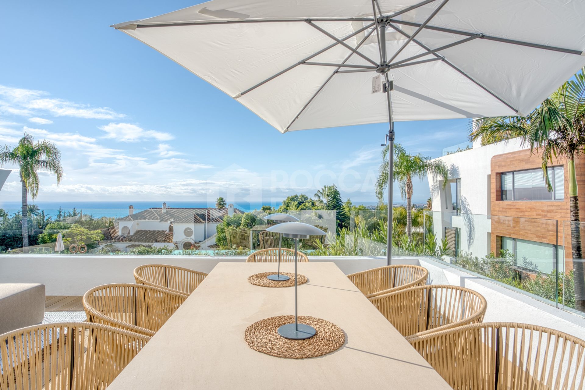 Elegant 4-Bedroom Designer Duplex with Sea Views in La Reserva de Sierra Blanca