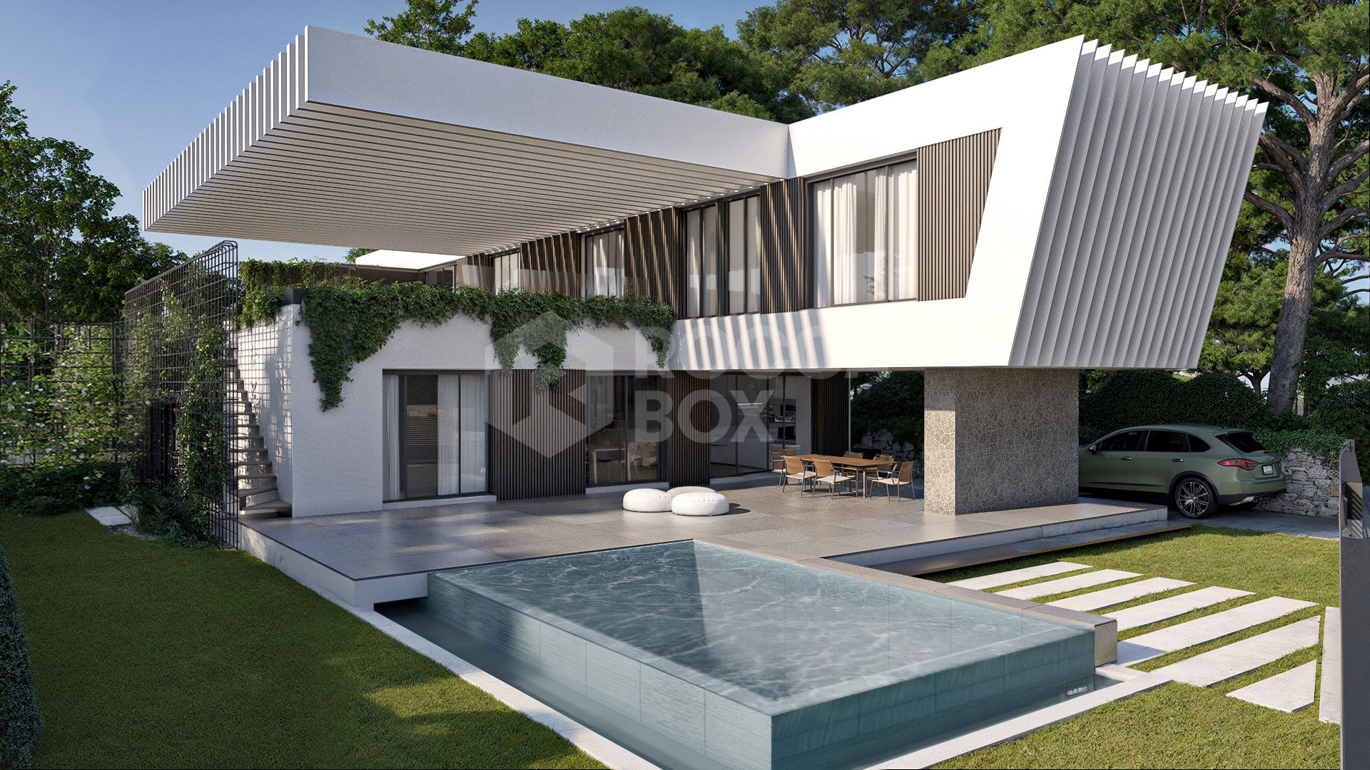 Modern 4-Bedroom Villa with Private Pool, Solarium & Stunning Views in Estepona