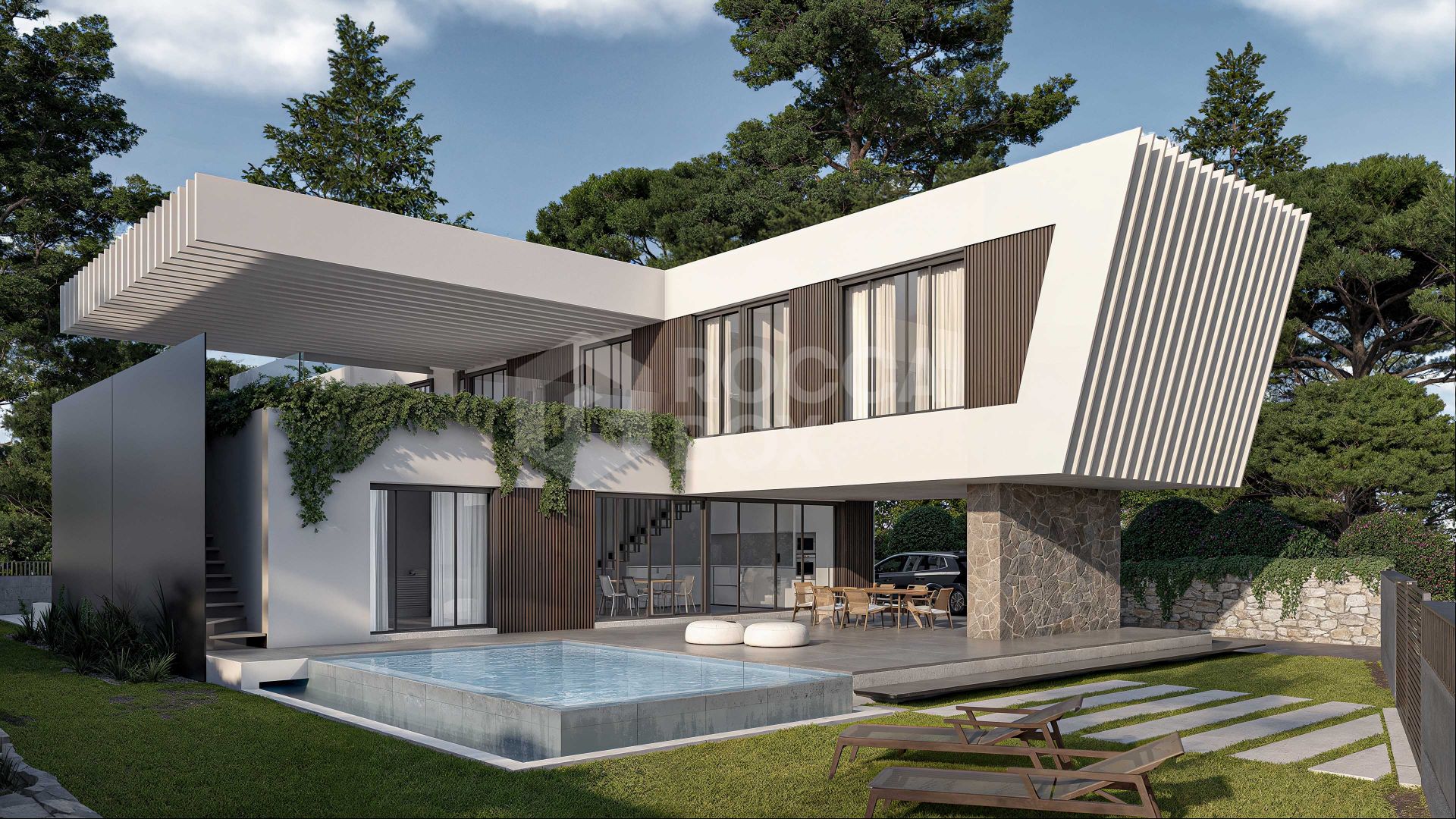 Modern 4-Bedroom Villa with Private Pool, Solarium & Stunning Views in Estepona