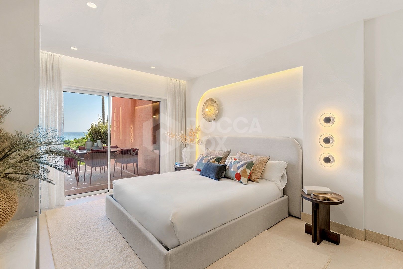 Newly Renovated Beachfront Ground-Floor Apartment with Private Terrace & Sea Views