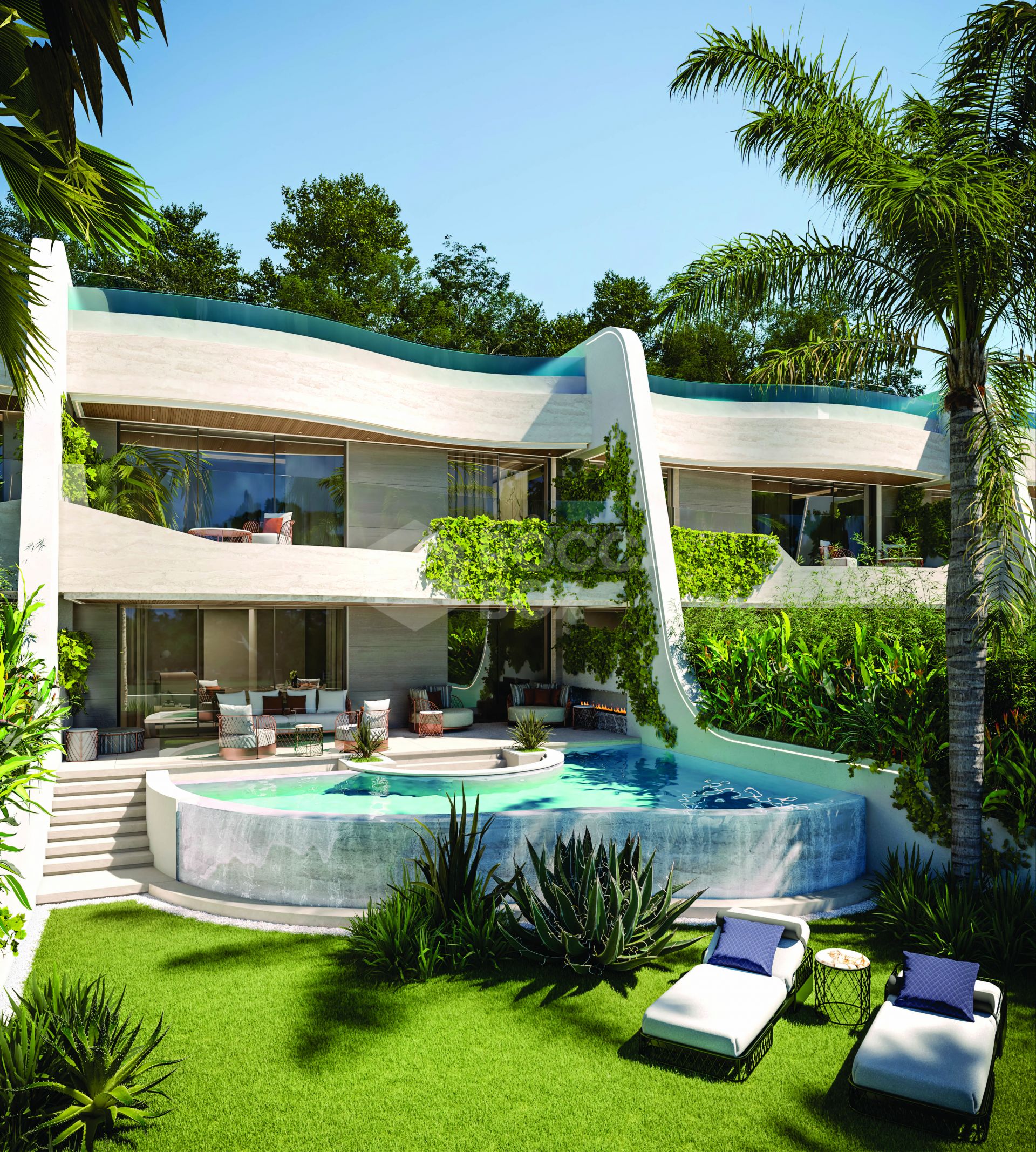 Ultra-Luxury Designer Duplex Residences Steps from Puente Romano
