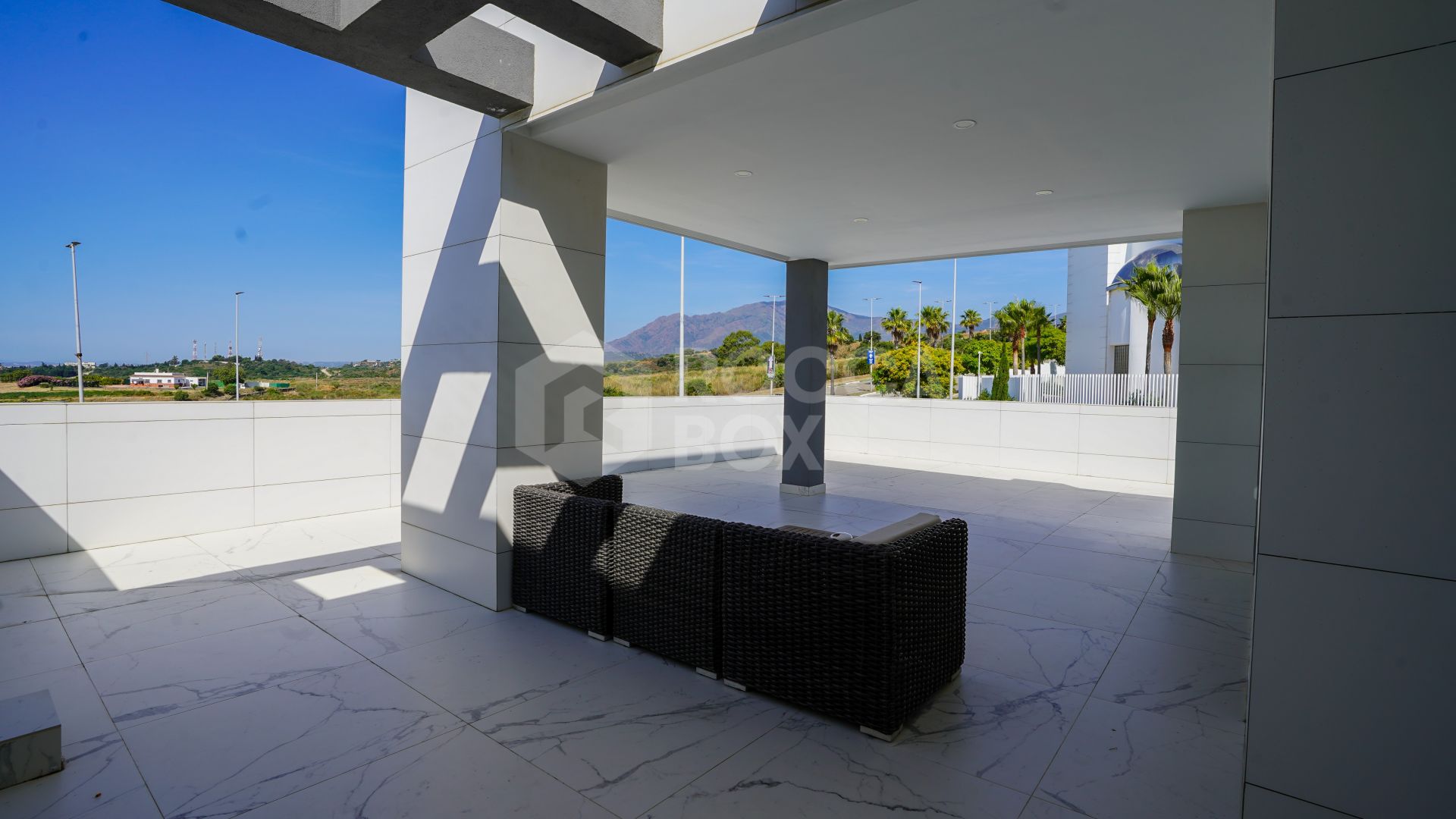 Long-term rental 2-bedroom apartment with large terrace, new construction.
