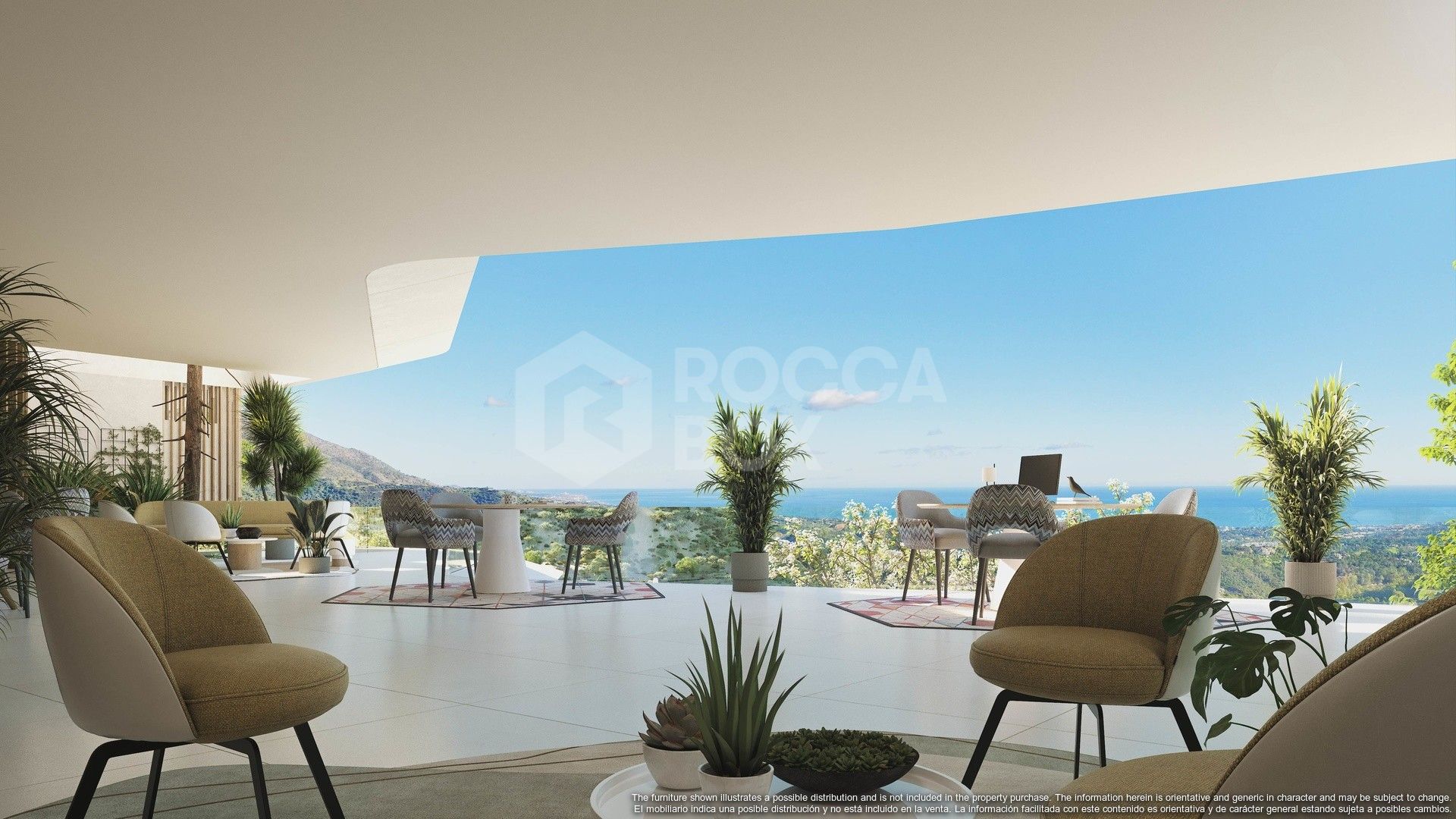 Stylish 2-Bedroom Apartment with Panoramic Sea Views in La Quinta