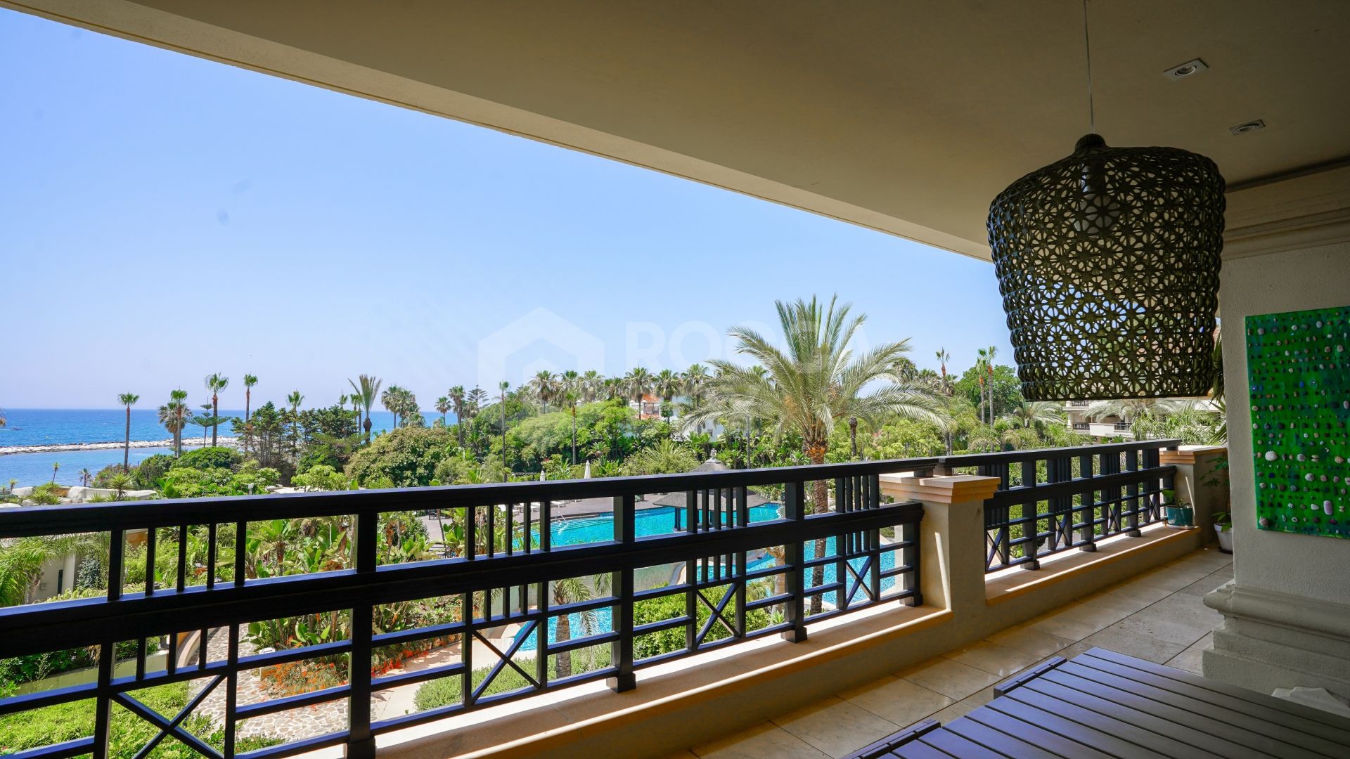 Exquisite Front Line Beach Luxury Apartment with Panoramic Sea Views and Prime Amenities