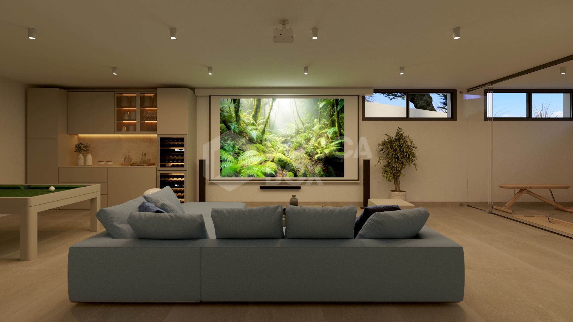 Modern 3-Bedroom Luxury Villa with Panoramic Golf & Sea Views in a Prime Natural Setting