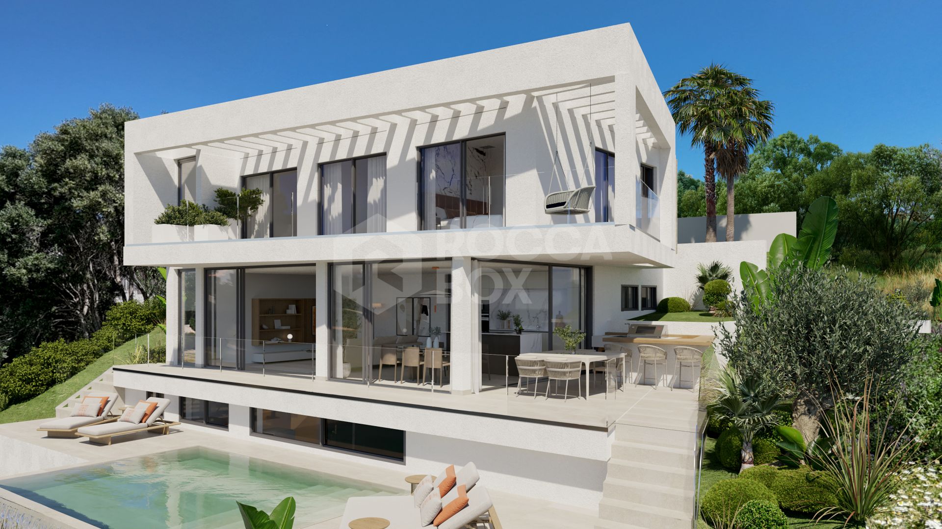Modern 3-Bedroom Luxury Villa with Panoramic Golf & Sea Views in a Prime Natural Setting