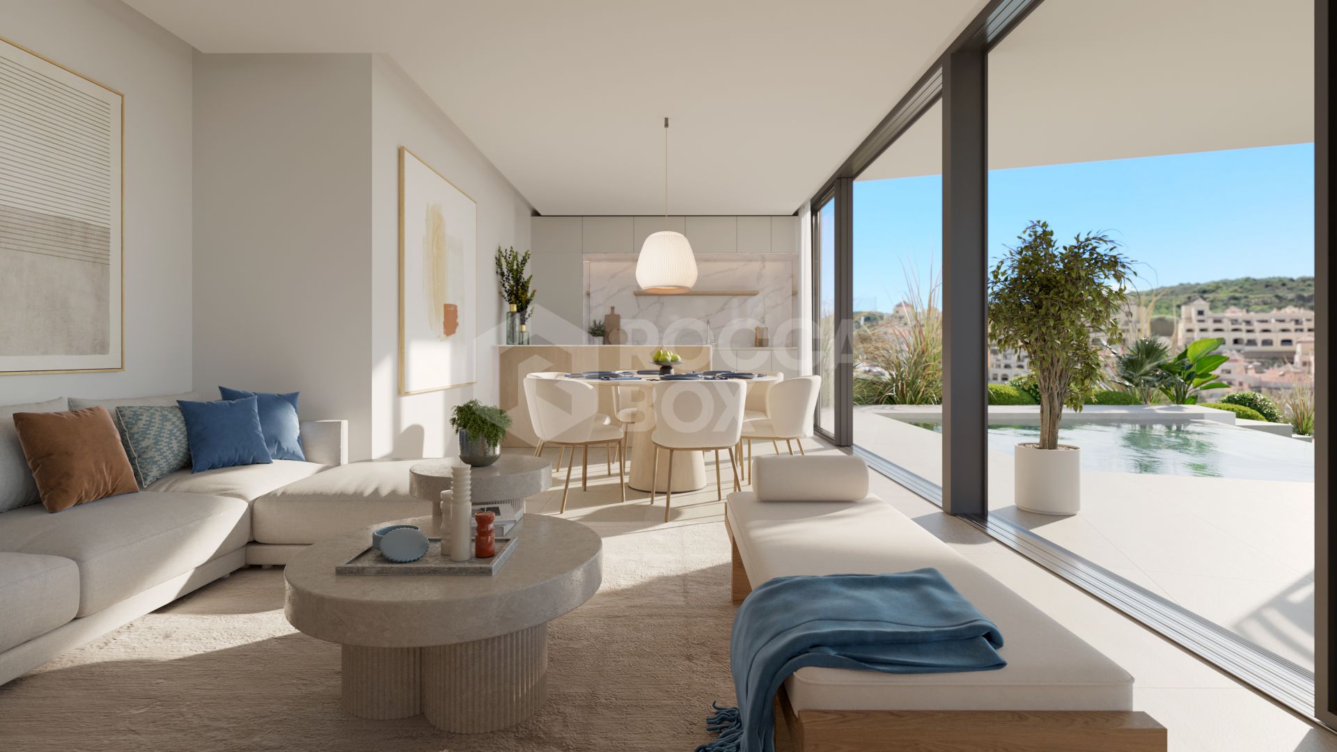 Modern 3-Bedroom Luxury Villa with Panoramic Golf & Sea Views in a Prime Natural Setting