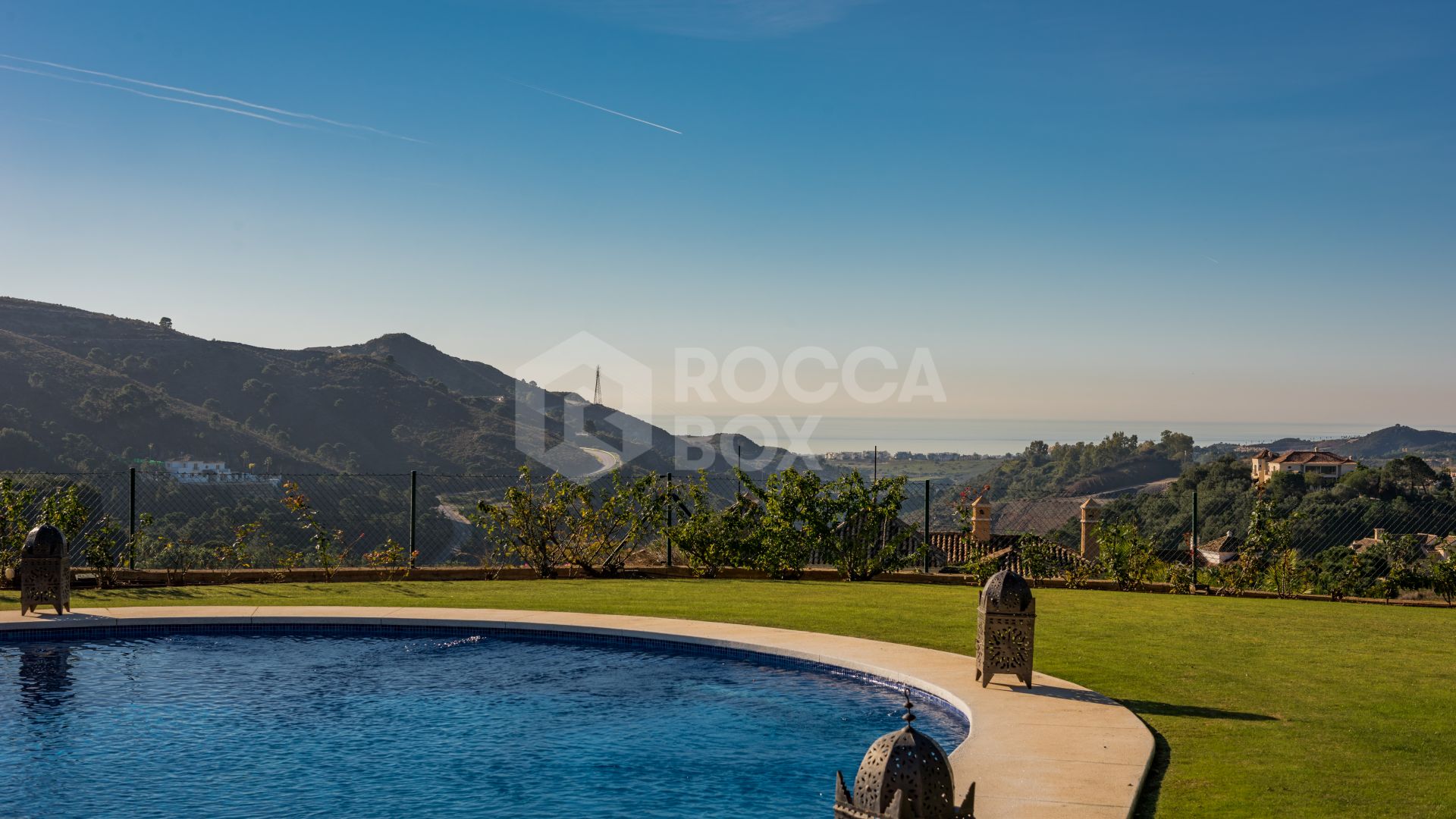 Exquisite Villa with Panoramic Views, Manicured Garden, and Resort-Level Security