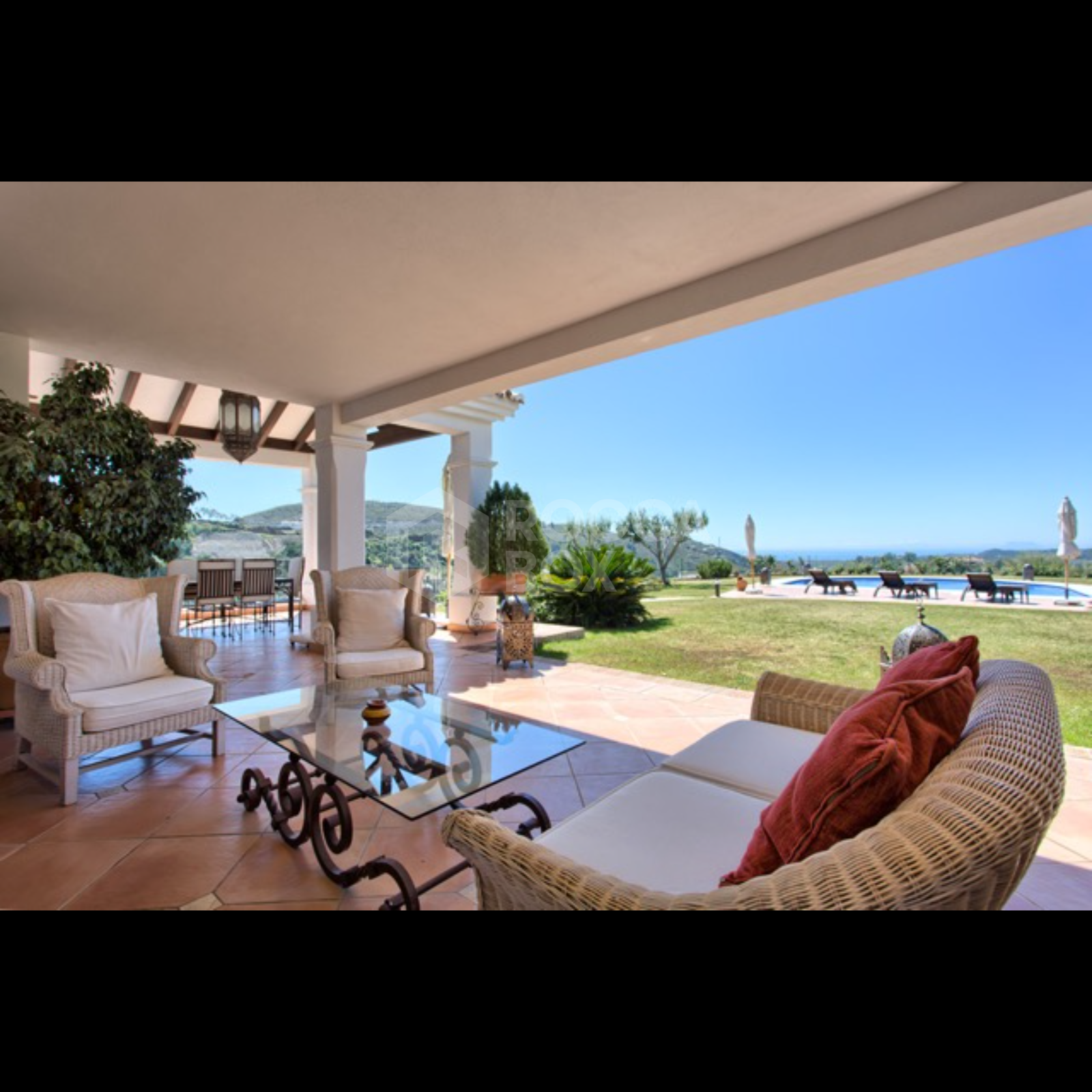Exquisite Villa with Panoramic Views, Manicured Garden, and Resort-Level Security