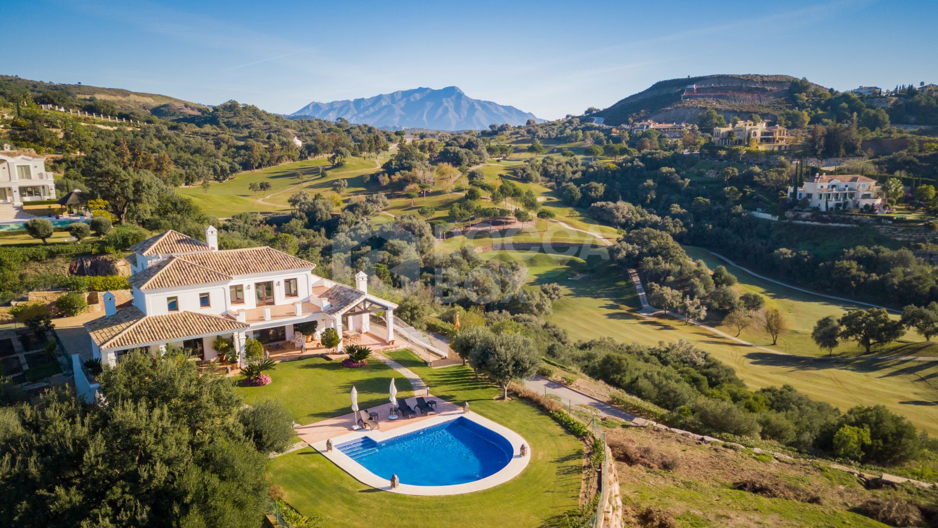 Exquisite Villa with Panoramic Views, Manicured Garden, and Resort-Level Security