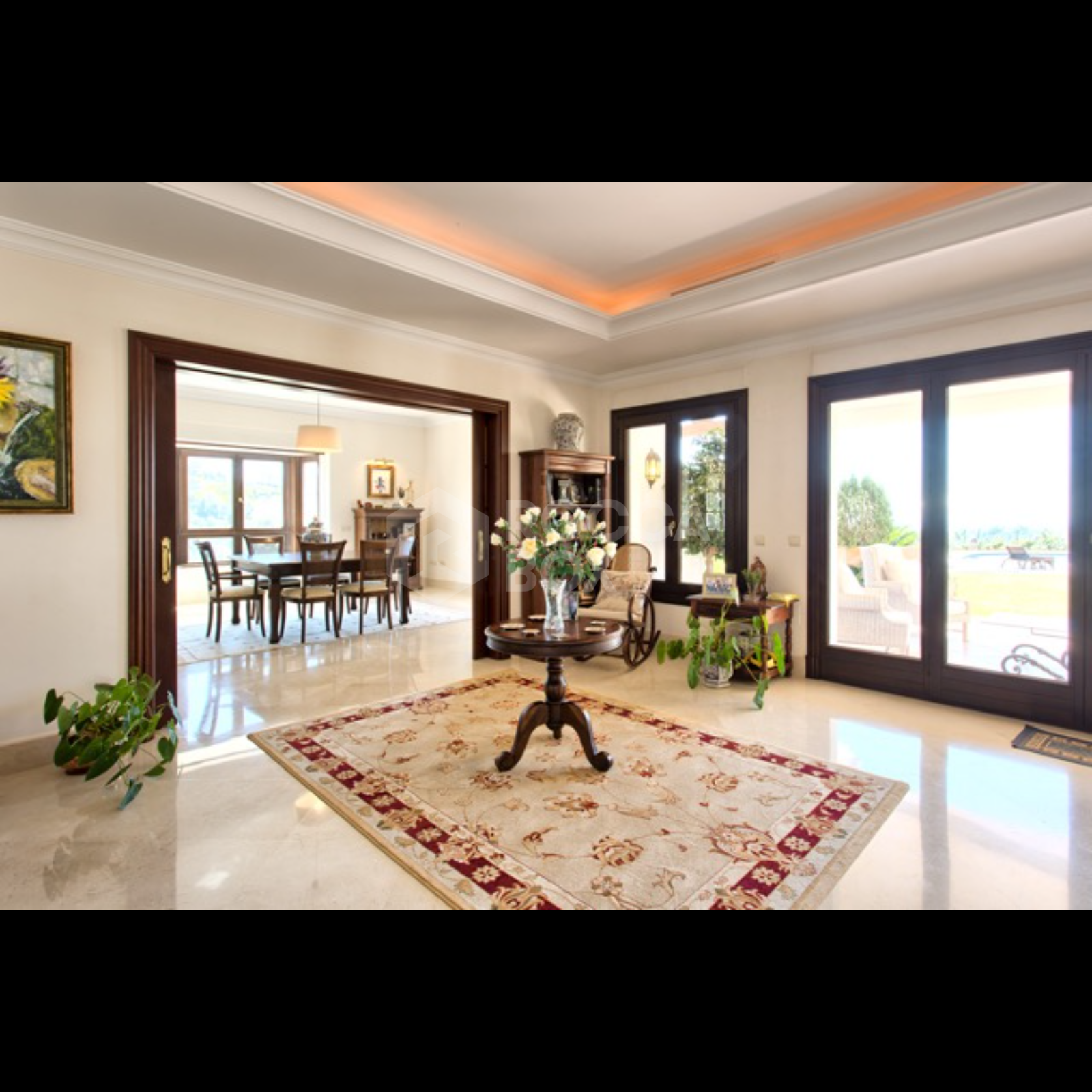 Exquisite Villa with Panoramic Views, Manicured Garden, and Resort-Level Security