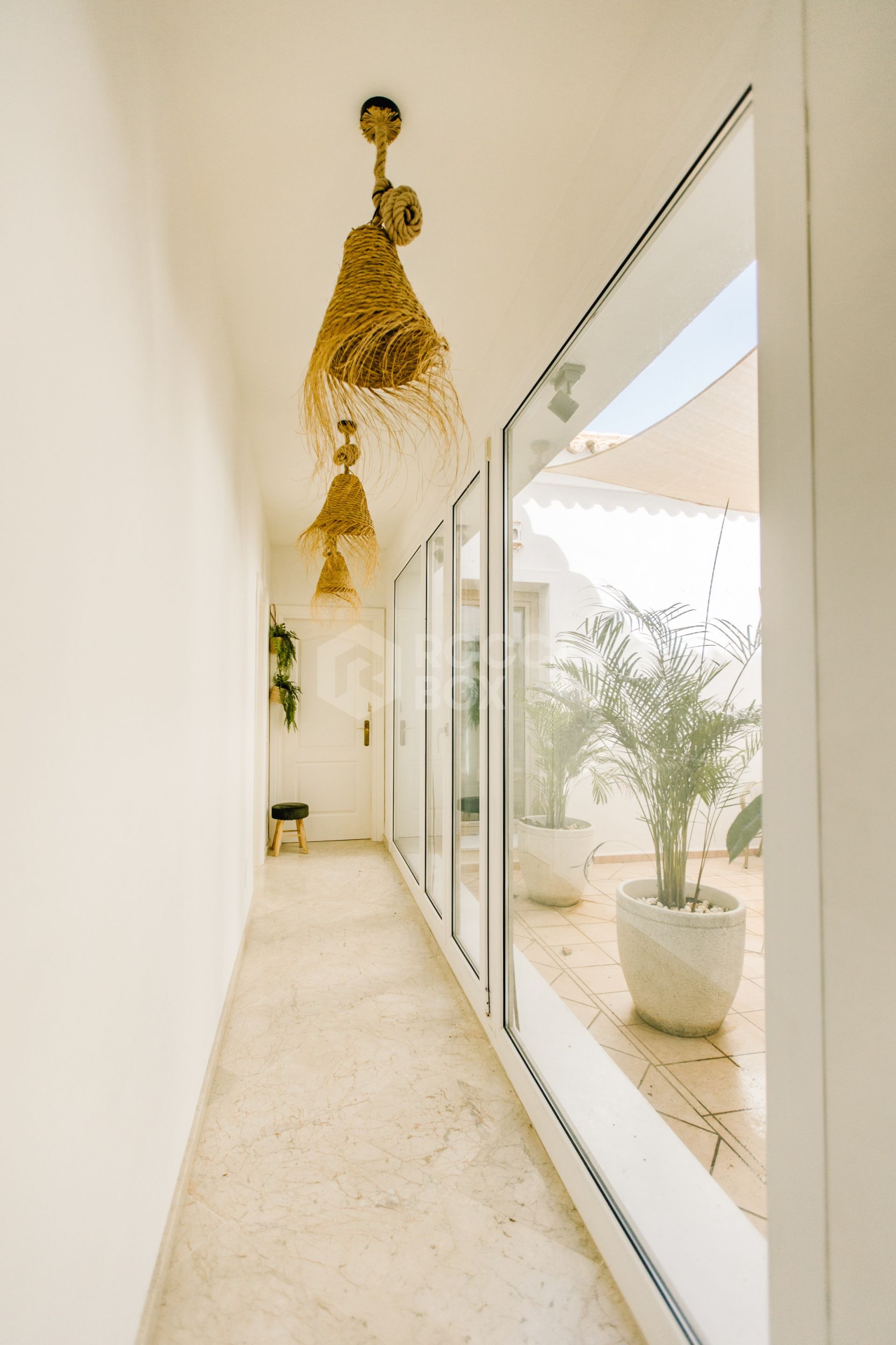 Elegant Andalusian-Style Villa Frontline to La Resina Golf with Heated Pool & Garden Oasis