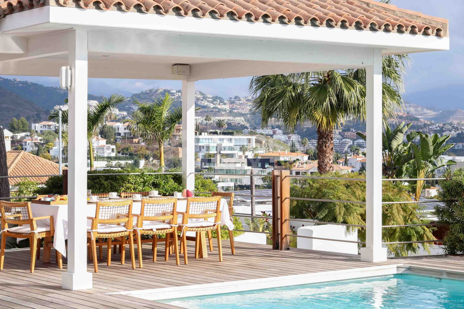 Charming One-Level Villa with Panoramic Sea & Mountain Views