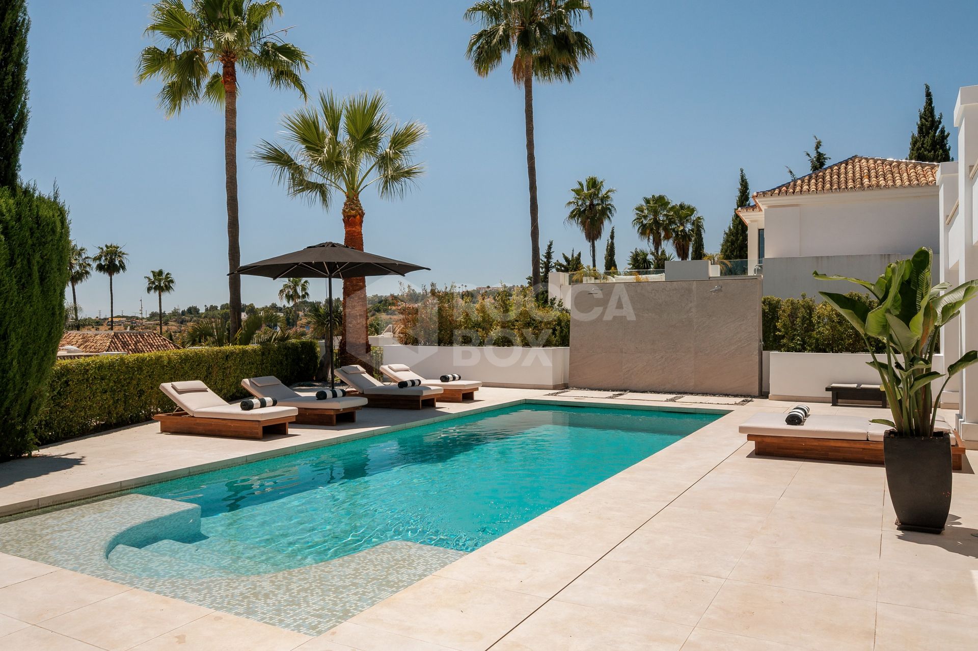 Elegant Sunlit Villa with Panoramic Sea & Golf Views, Outdoor Kitchen, and Luxury Interiors