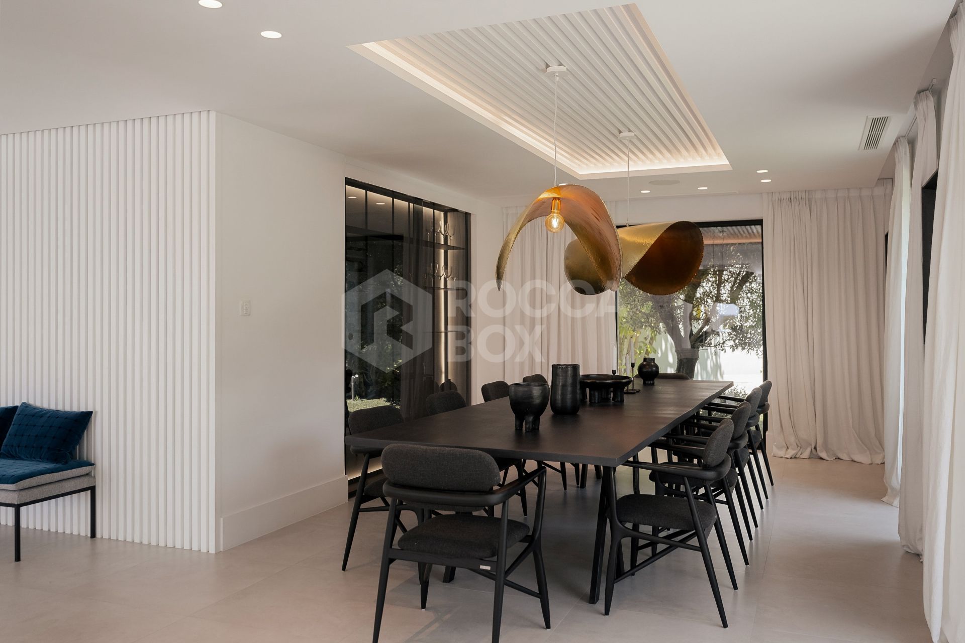 Elegant Sunlit Villa with Panoramic Sea & Golf Views, Outdoor Kitchen, and Luxury Interiors