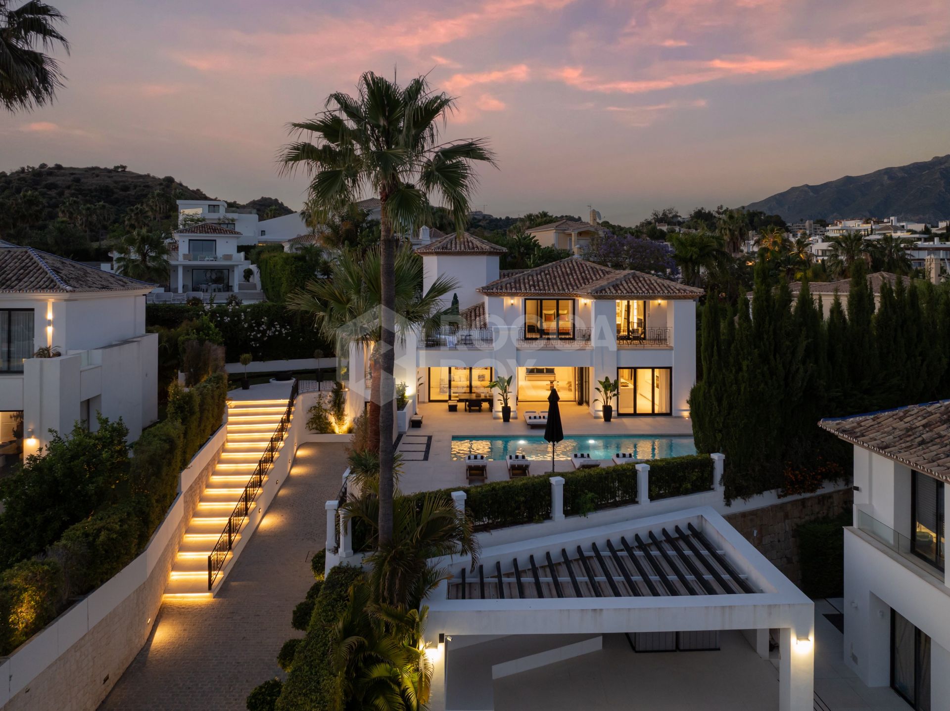 Elegant Sunlit Villa with Panoramic Sea & Golf Views, Outdoor Kitchen, and Luxury Interiors